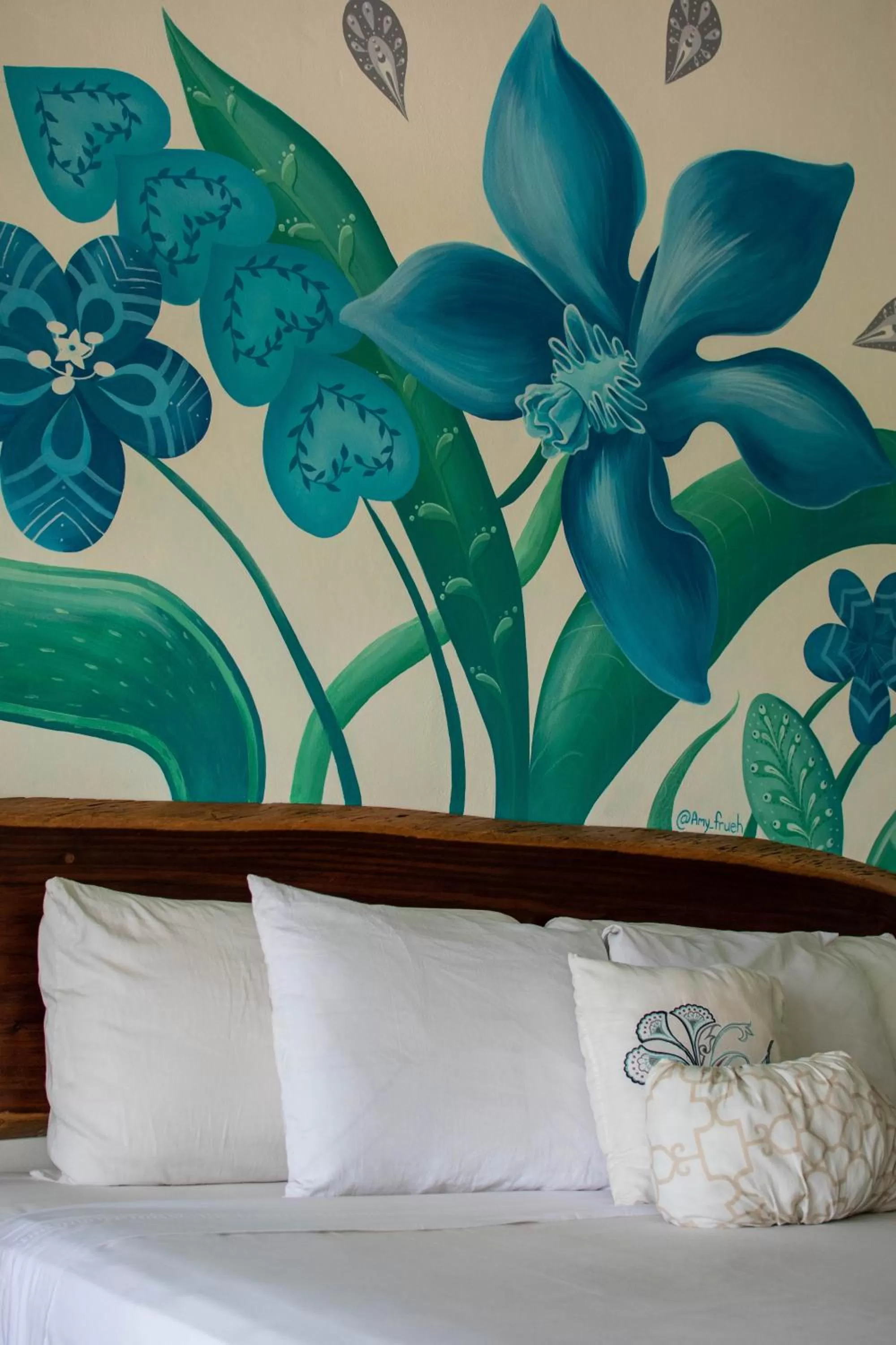 Bed in La Palmita Budget Boutique Hotel