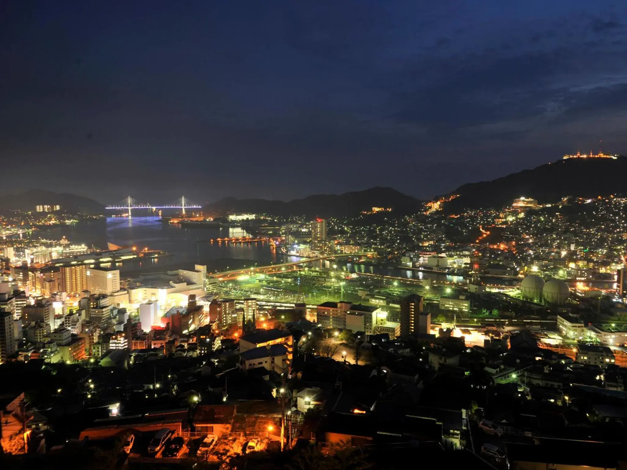 Night, City View in Nagasaki Nisshokan Hotel
