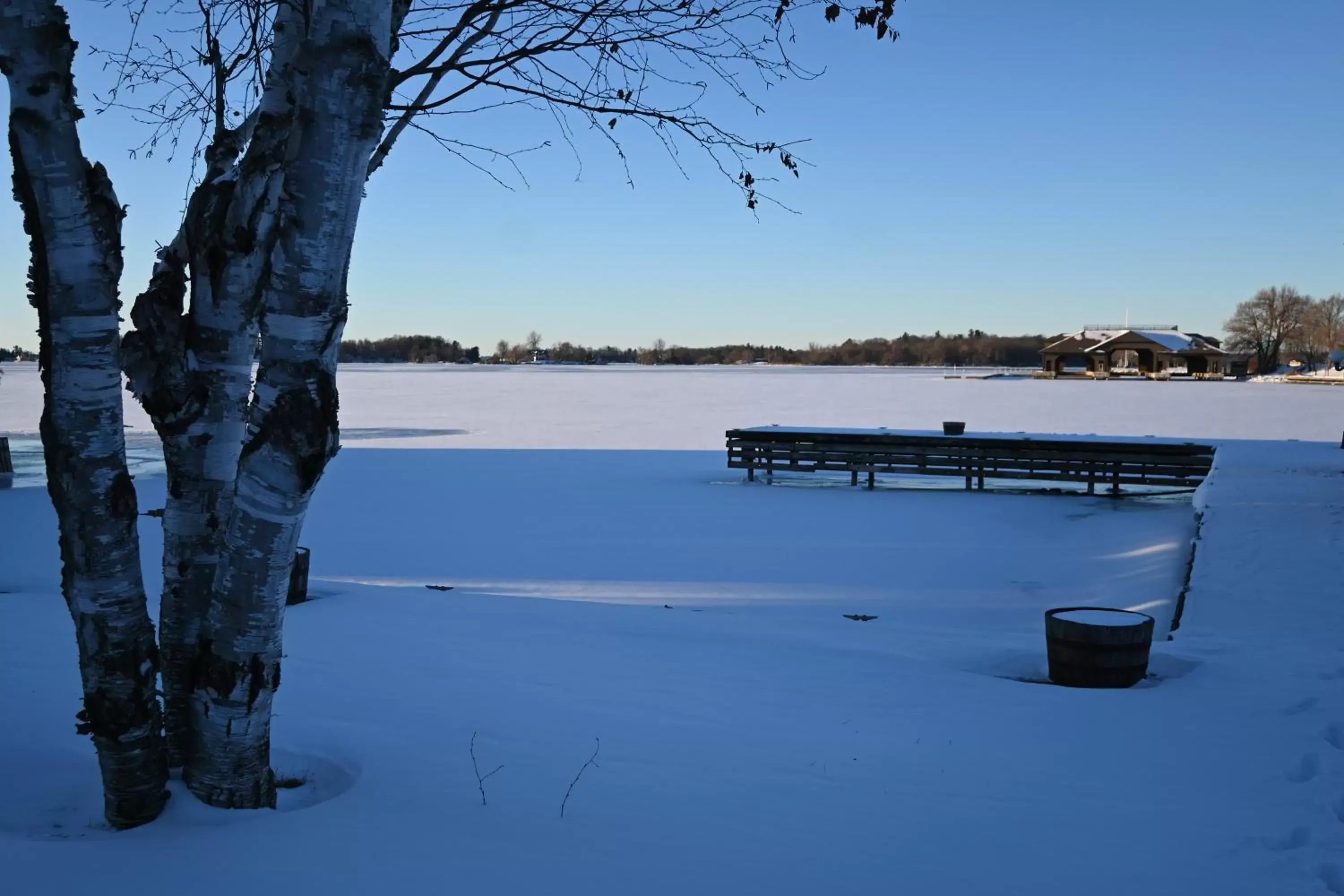 River view, Winter in The Gananoque Inn & Spa