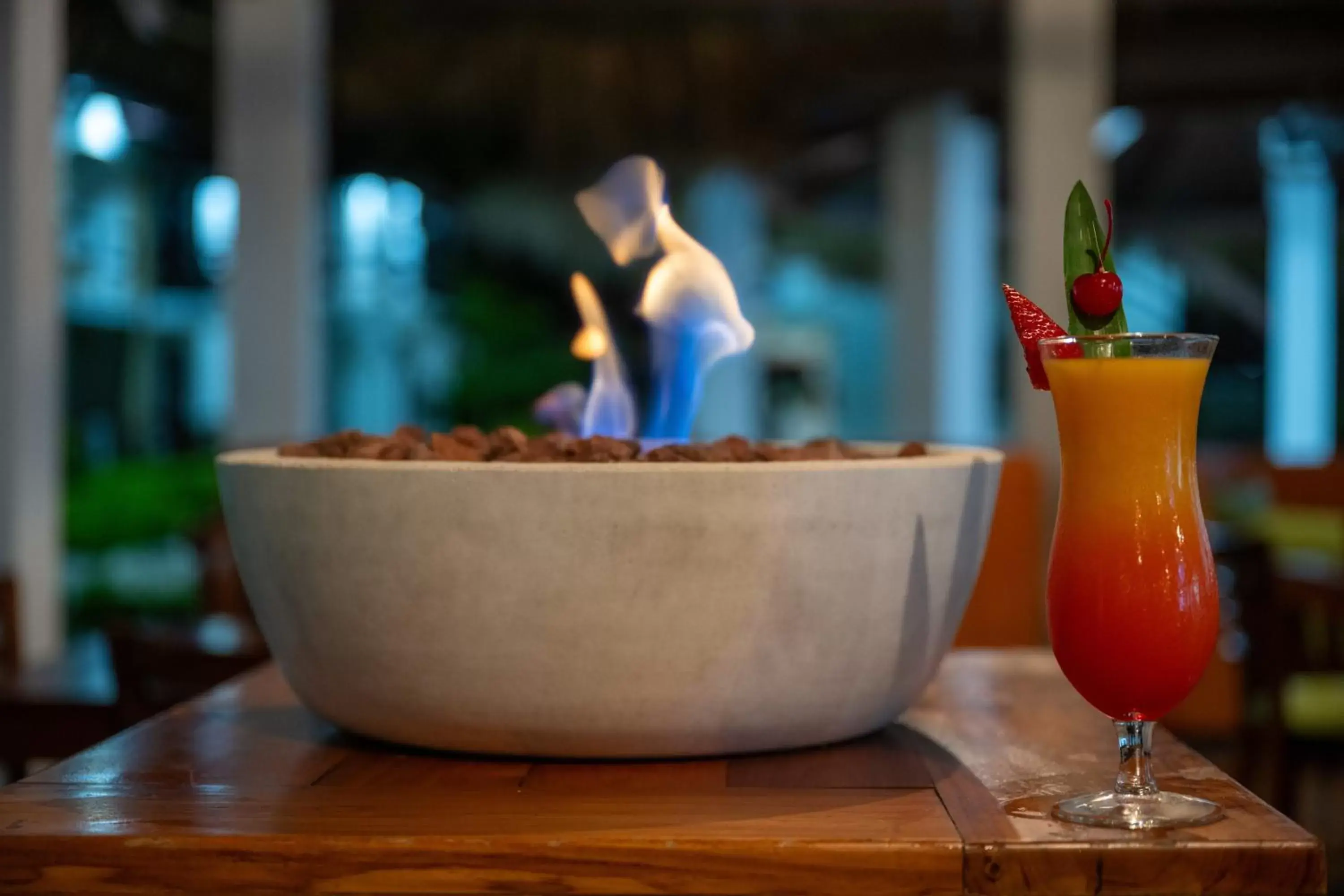 Food and drinks in Fuego del Sol Beachfront Hotel