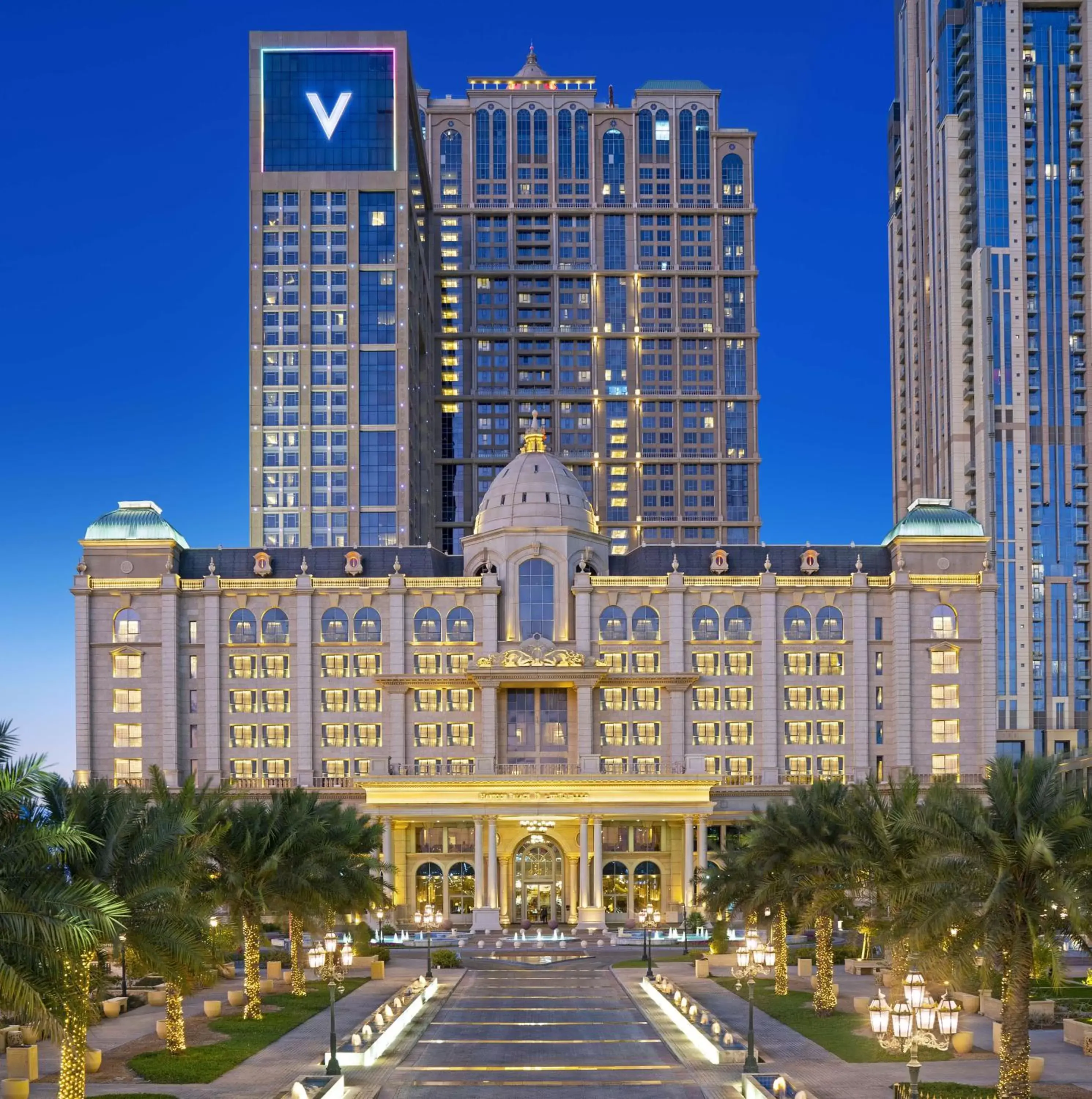 Property building in Habtoor Palace Dubai, LXR Hotels & Resorts