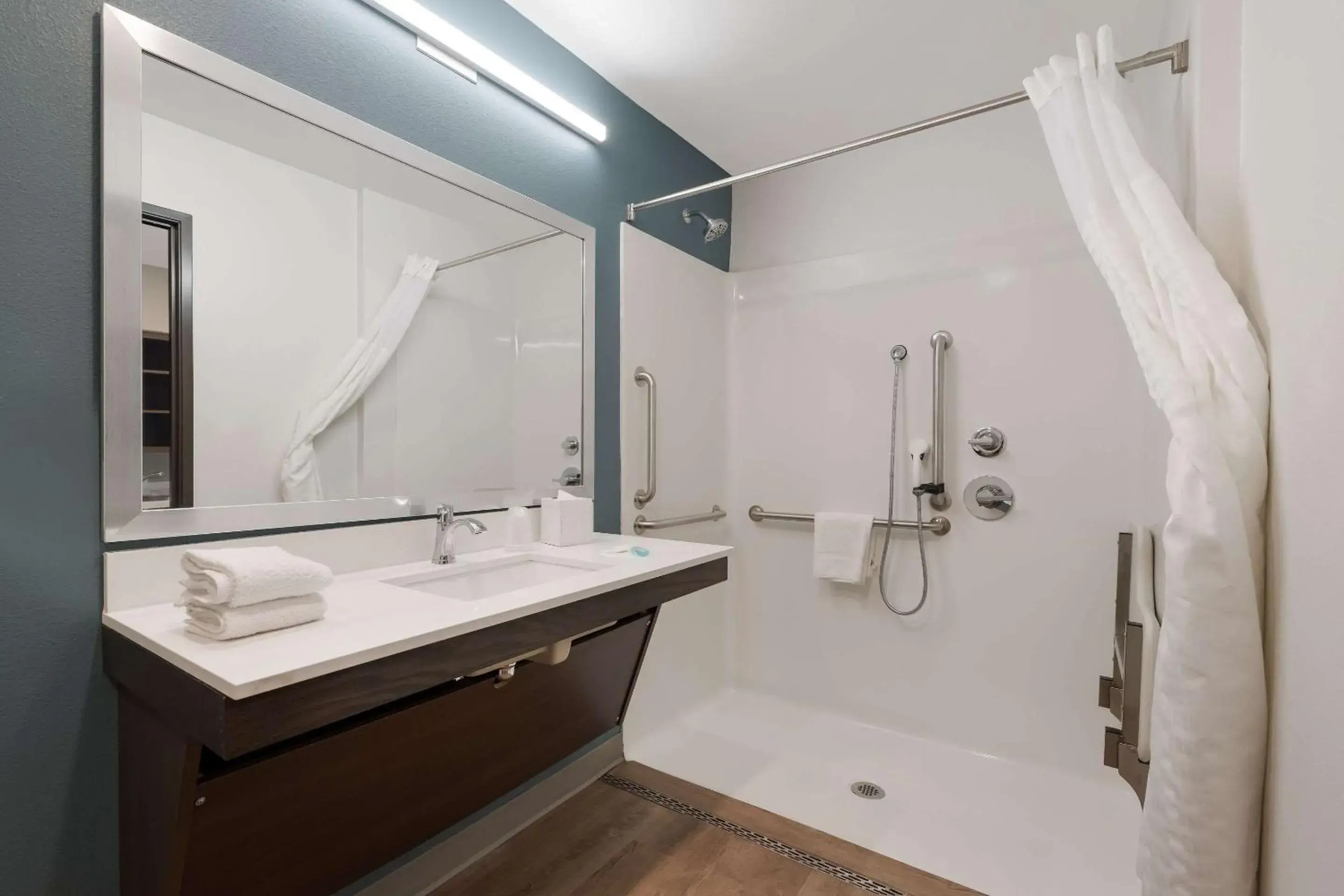 Bathroom in WoodSpring Suites Phoenix-Deer Valley