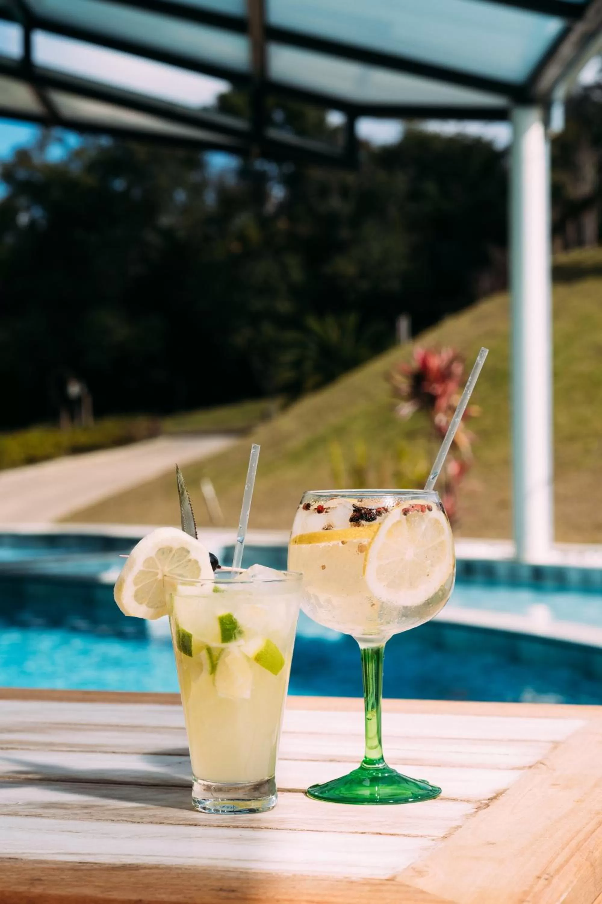 Swimming pool in Pousada Trem Chic