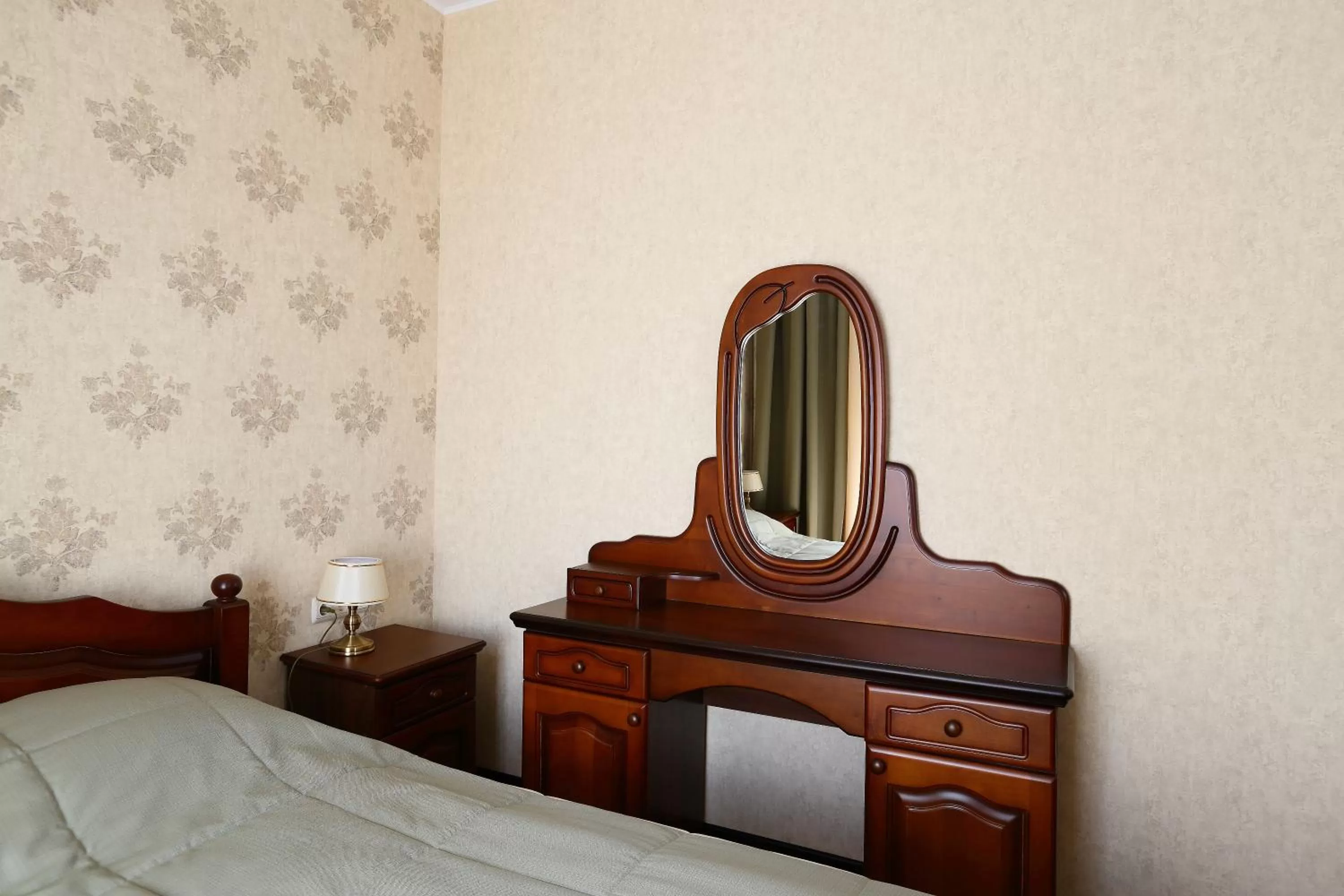 Decorative detail, Bed in Oberig Hotel