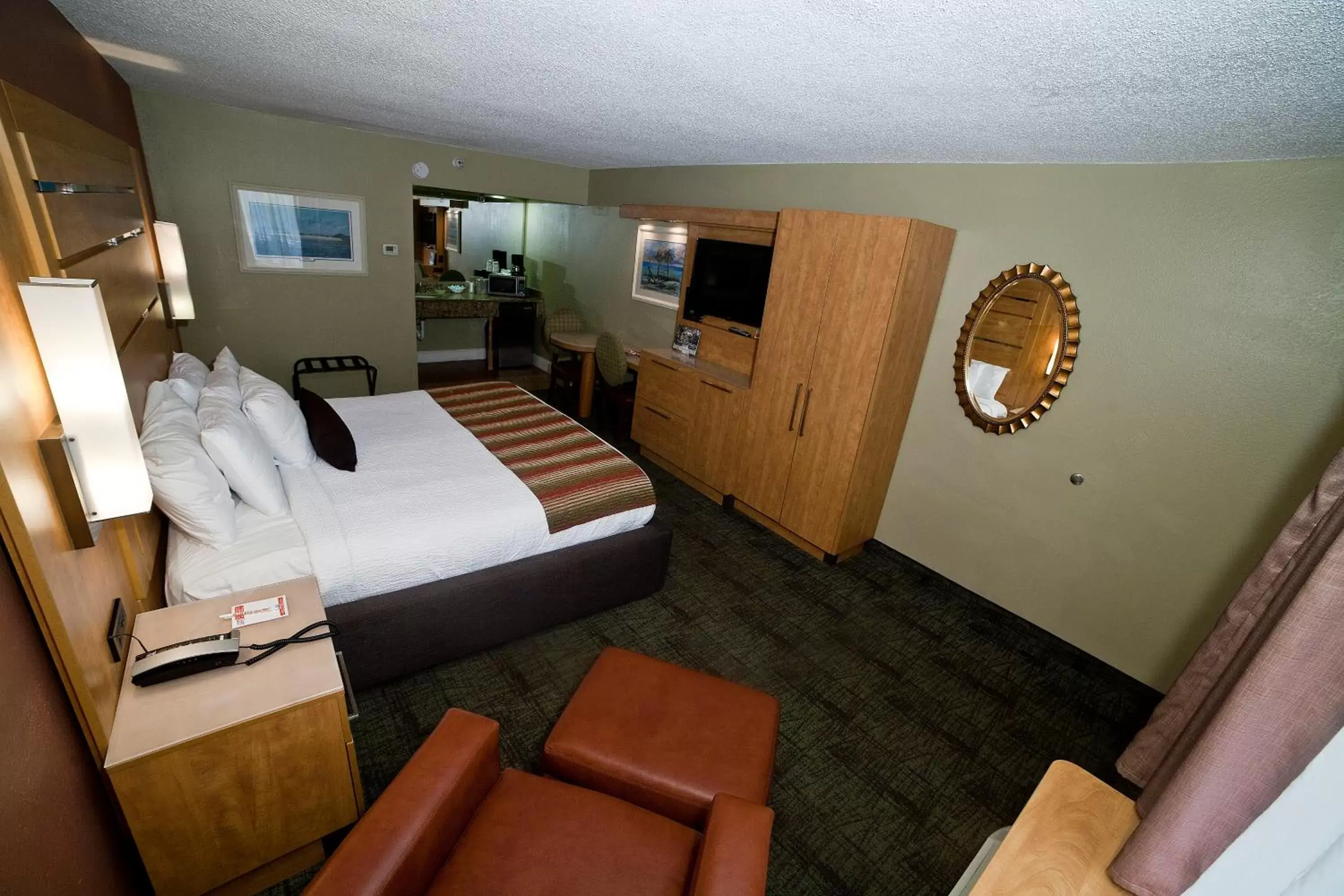 Bed in DeSoto Beach Hotel Bed in DeSoto Beach Hotel