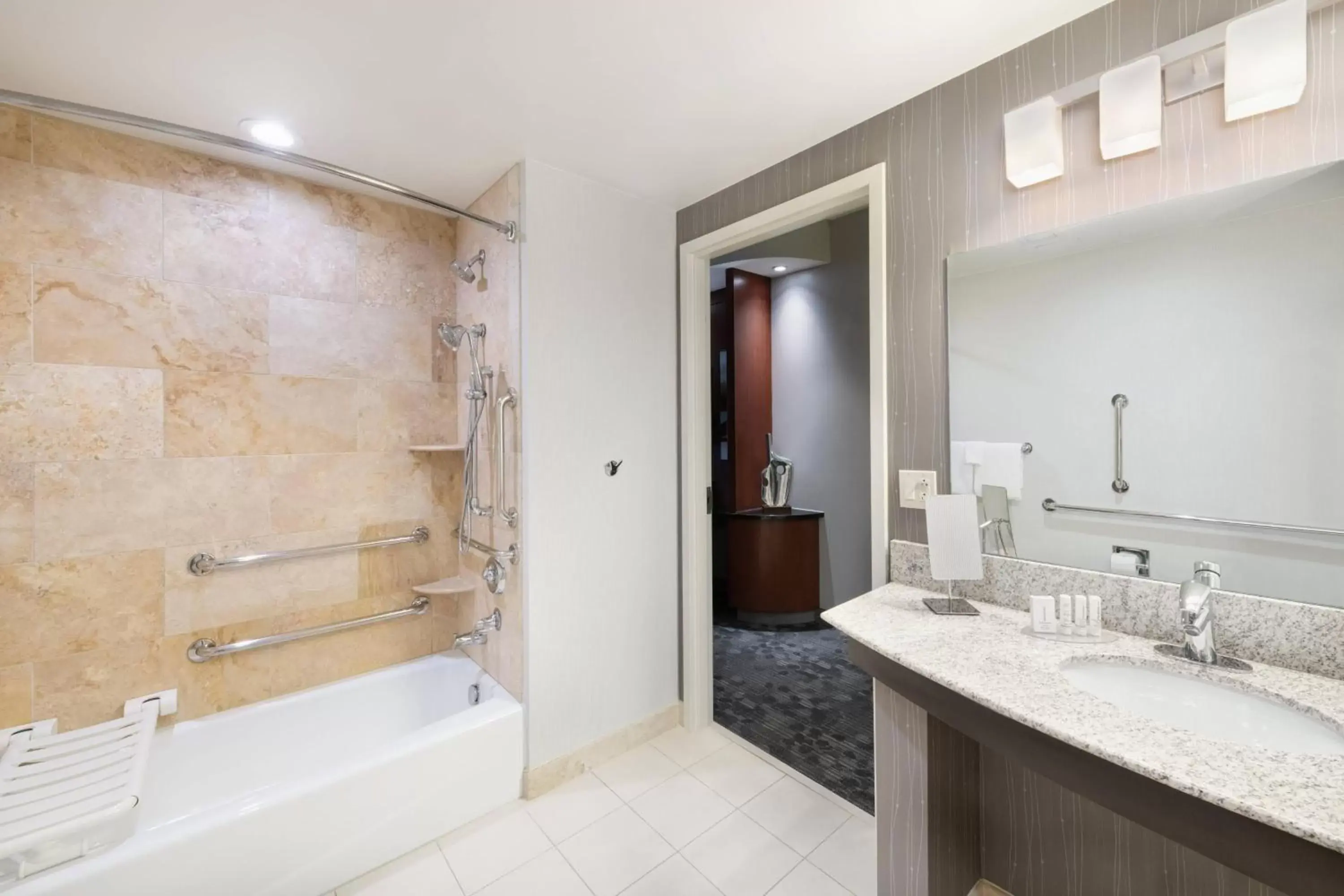 Bathroom in Courtyard by Marriott Pittsburgh Washington Meadow Lands