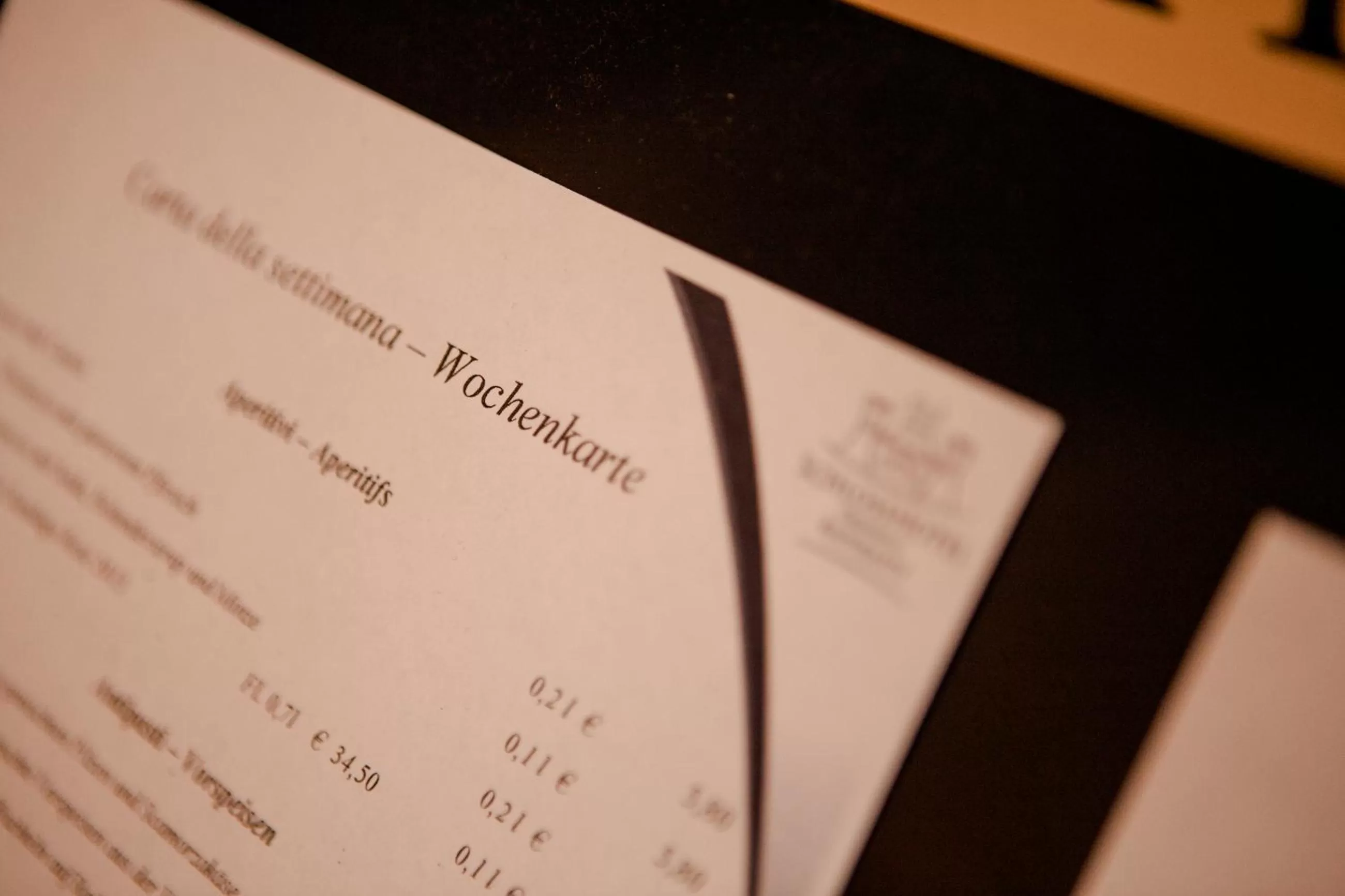 Restaurant/places to eat in Schlosshotel Grünwald