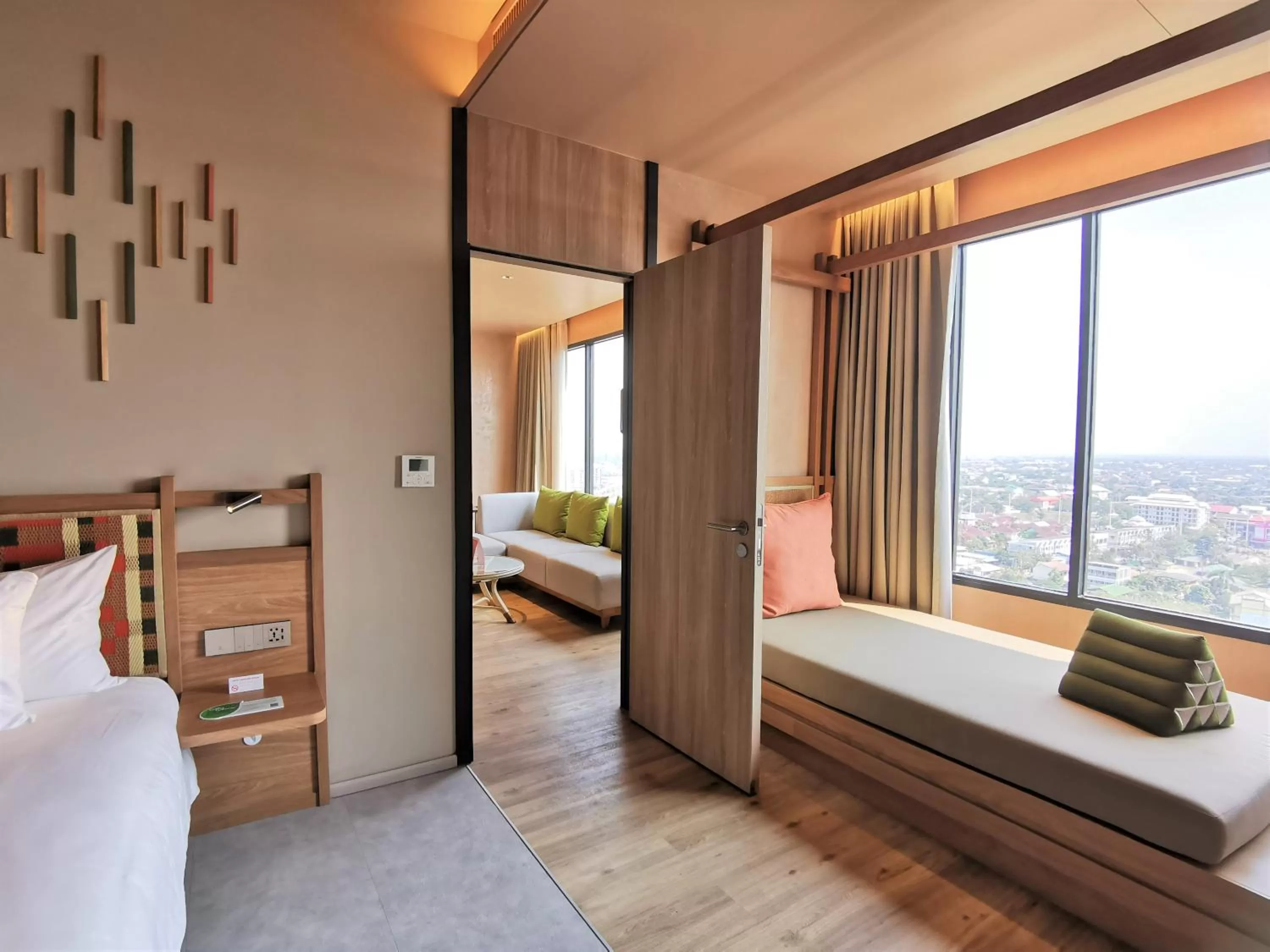 Living room, Bed in Centara Korat