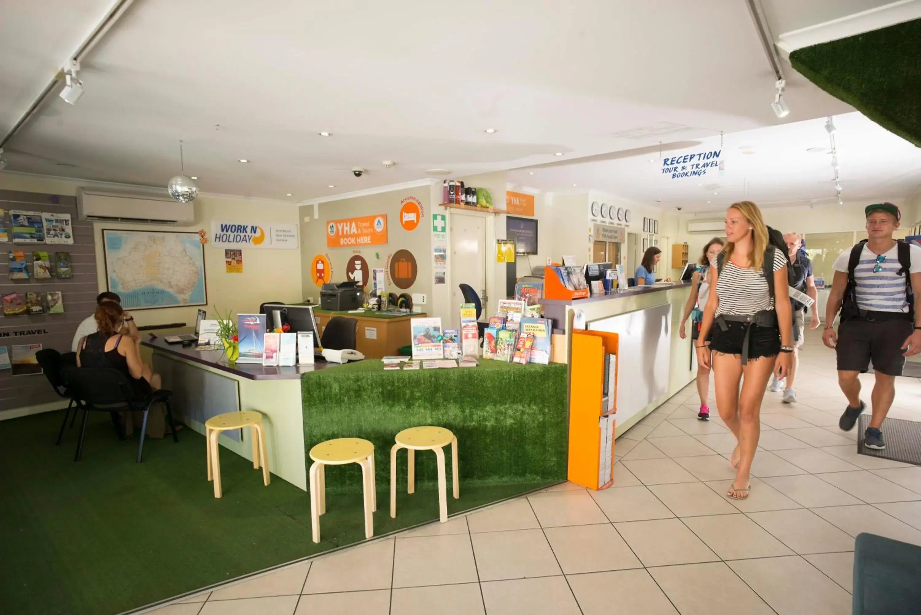 Lobby or reception in Cairns Central YHA