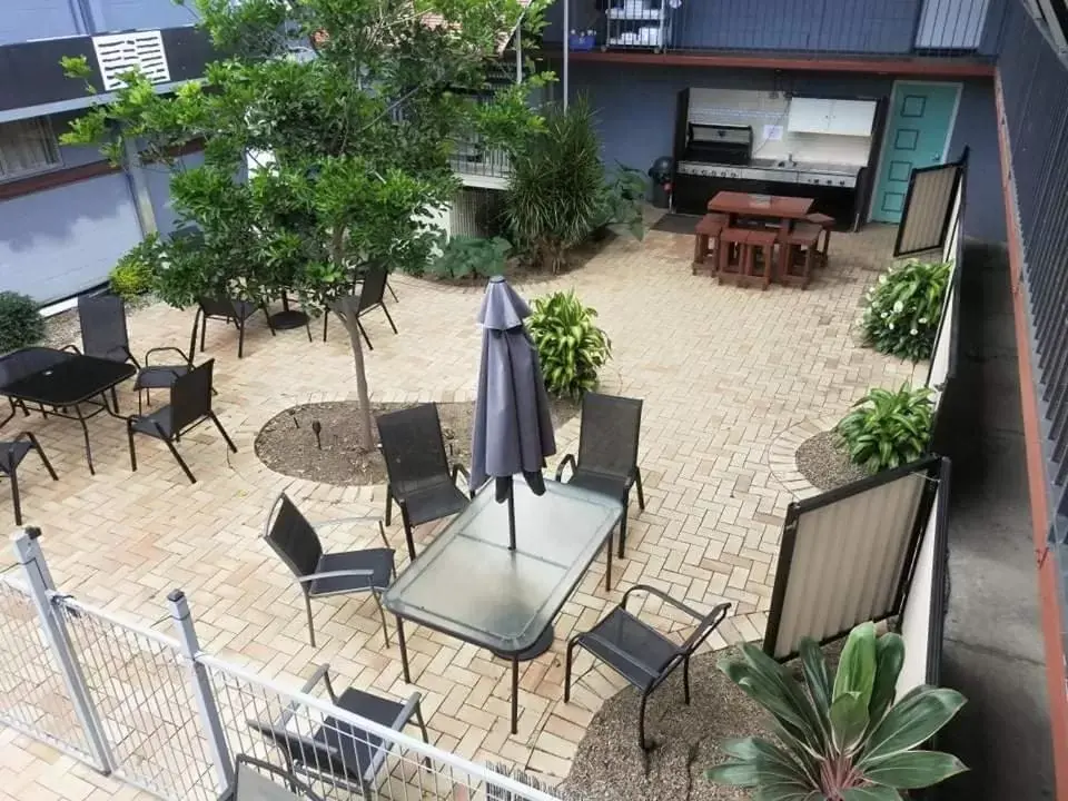 Patio in Airway Motel