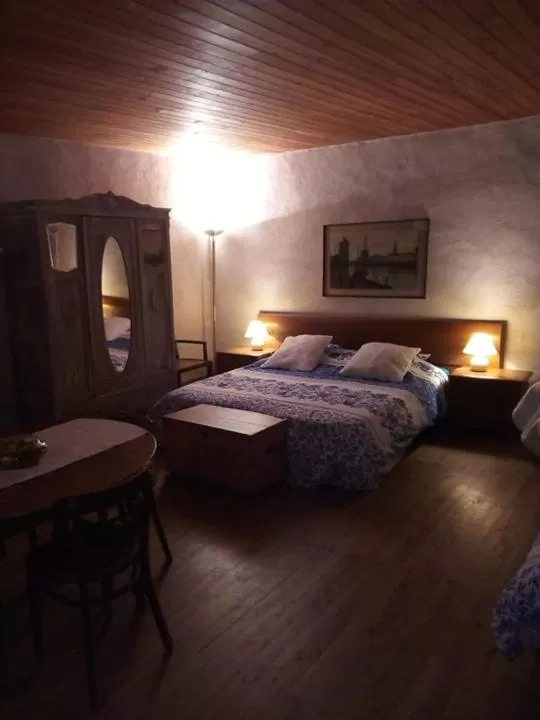 Hot Spring Bath, Bed in Manoir Le Cristal - Futuroscope a petit prix , grandes chambres familiales 5-6 personnes ,