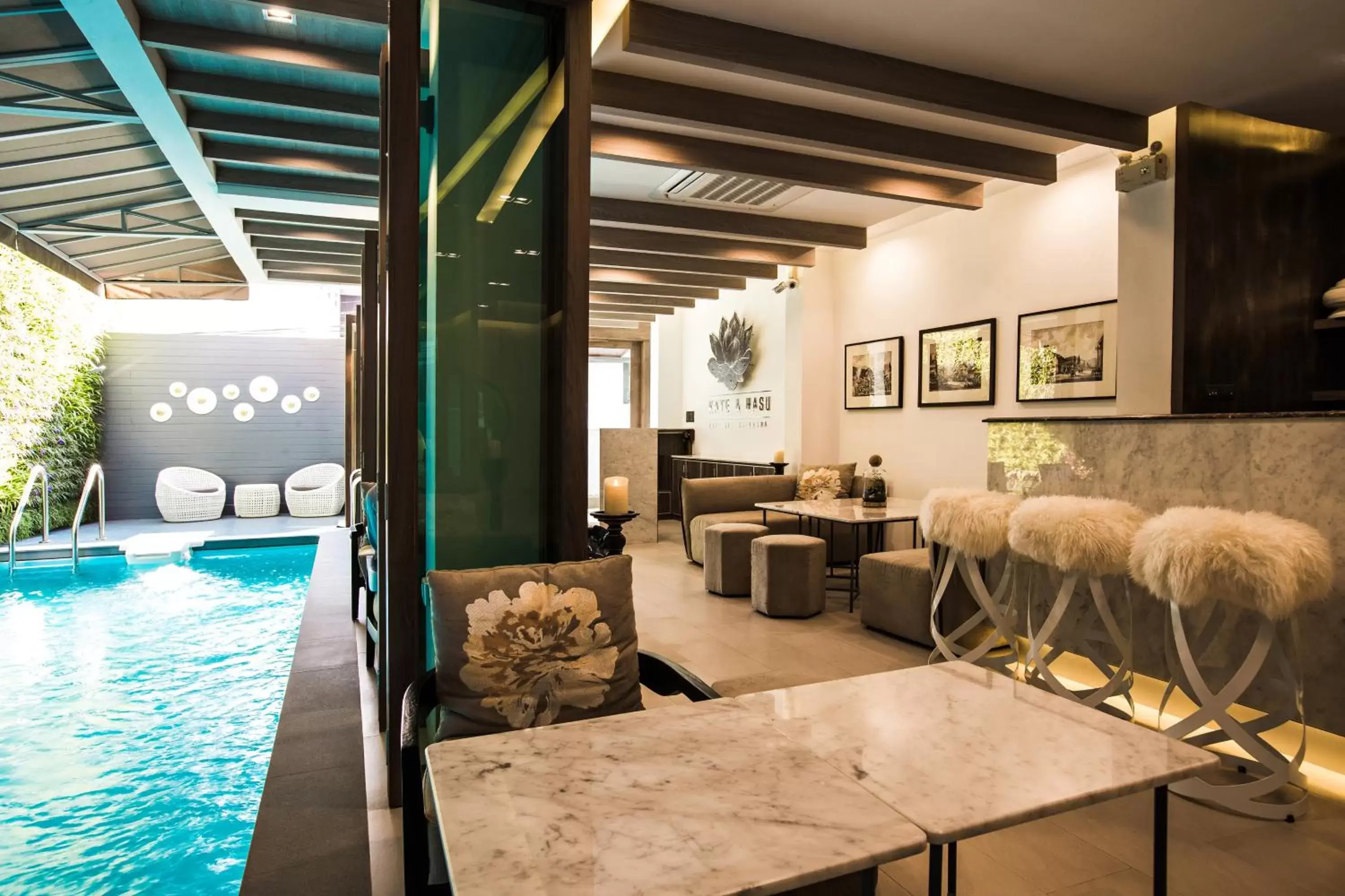 Lobby or reception, Swimming Pool in Kate and Hasu Boutique Chiangmai