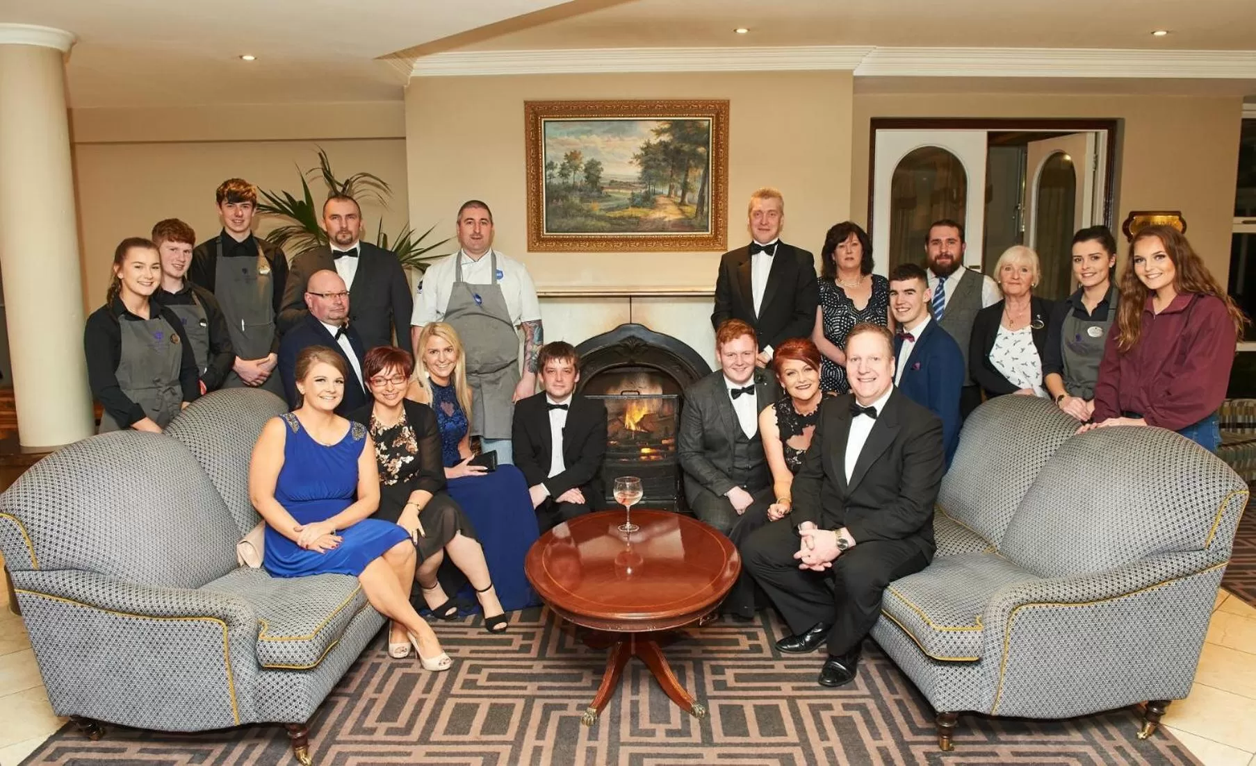 group of guests in Hotel Woodstock Ennis