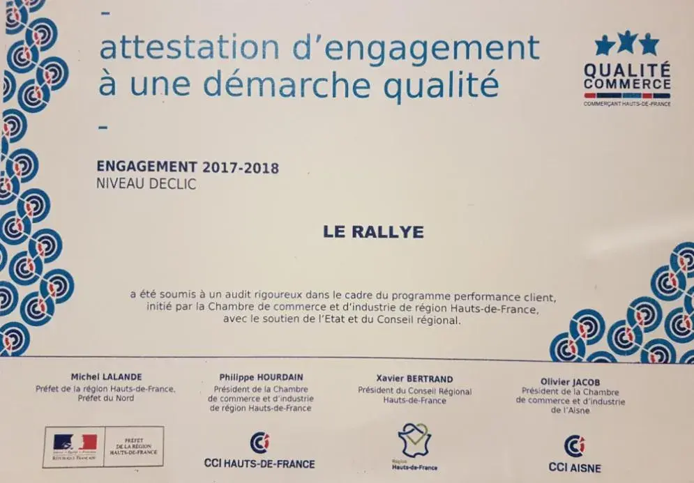 Logo/Certificate/Sign in Hotel le Rallye