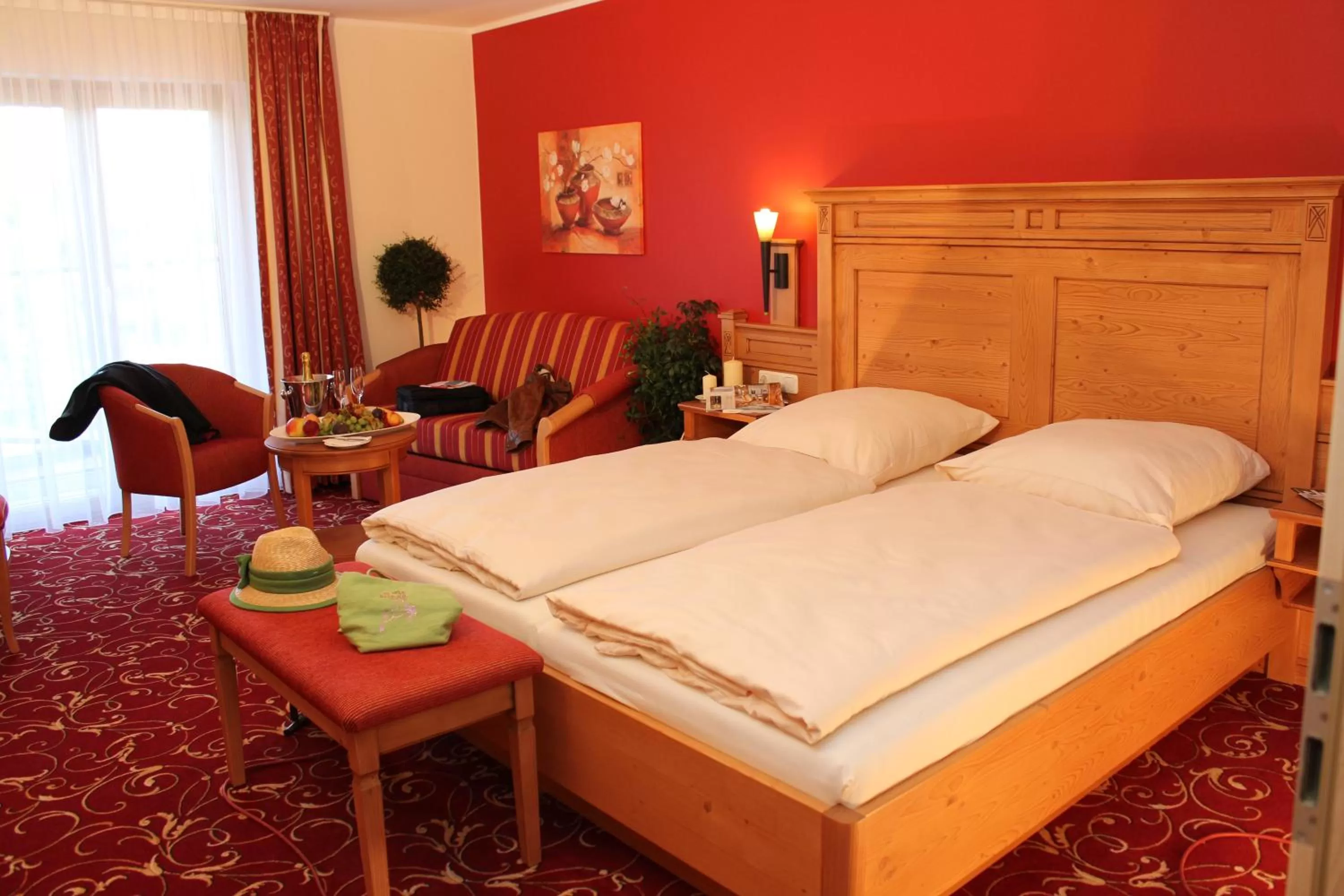 Photo of the whole room, Bed in Landgasthof Apfelbeck