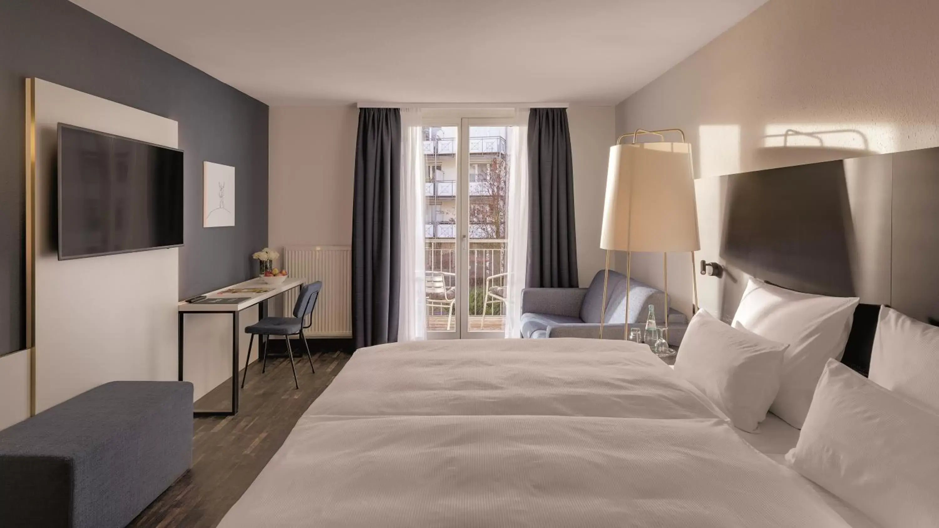 Bed in Hotel the YARD Bad Honnef Bed in Hotel the YARD Bad Honnef