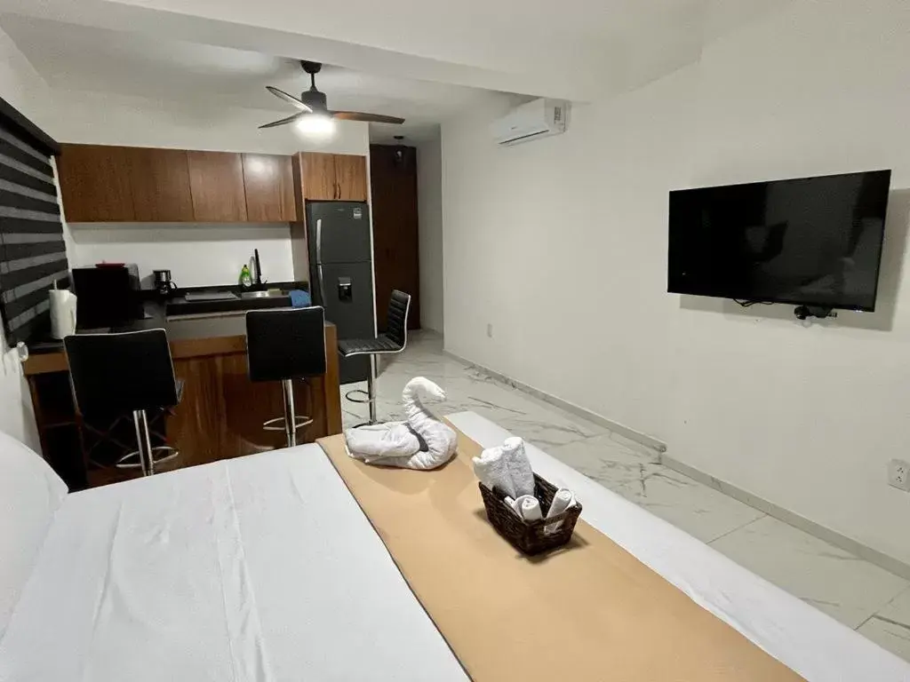 Photo of the whole room, TV/Entertainment Center in AHAU Playa