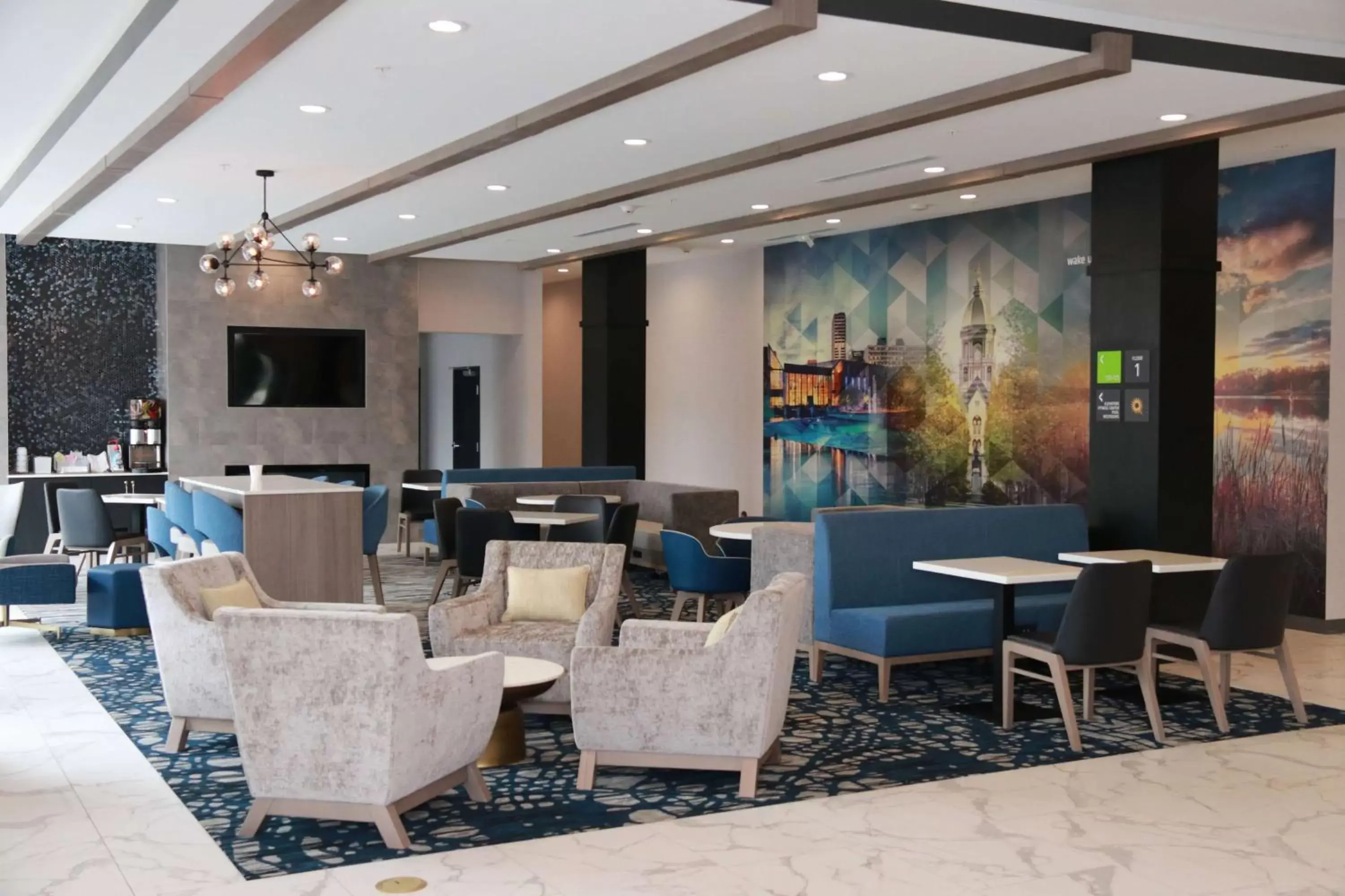 Restaurant/places to eat, Lounge/Bar in La Quinta Inn & Suites by Wyndham South Bend near Notre Dame