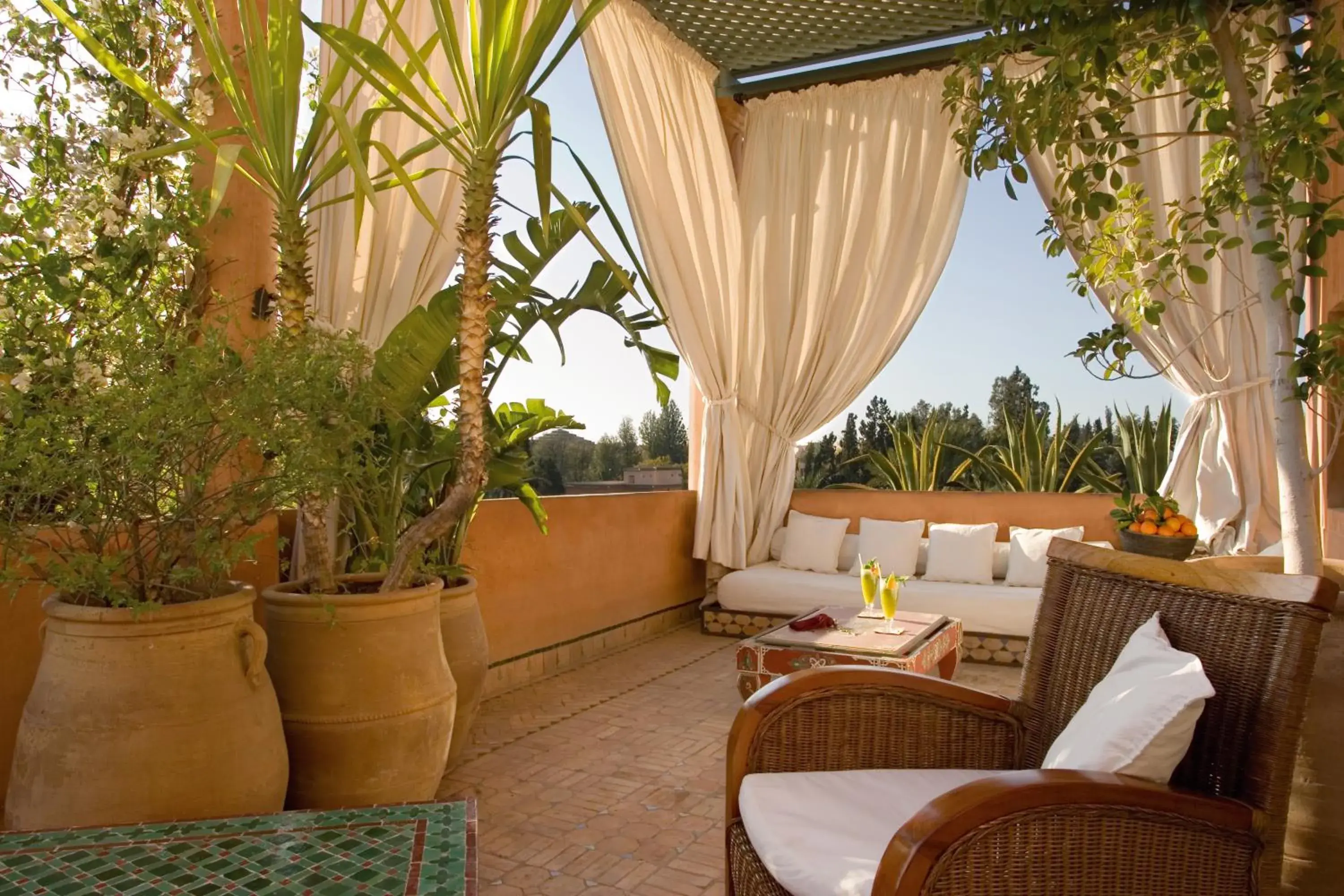 Balcony/Terrace in Dar Rhizlane, Palais Table d'hôtes & SPA