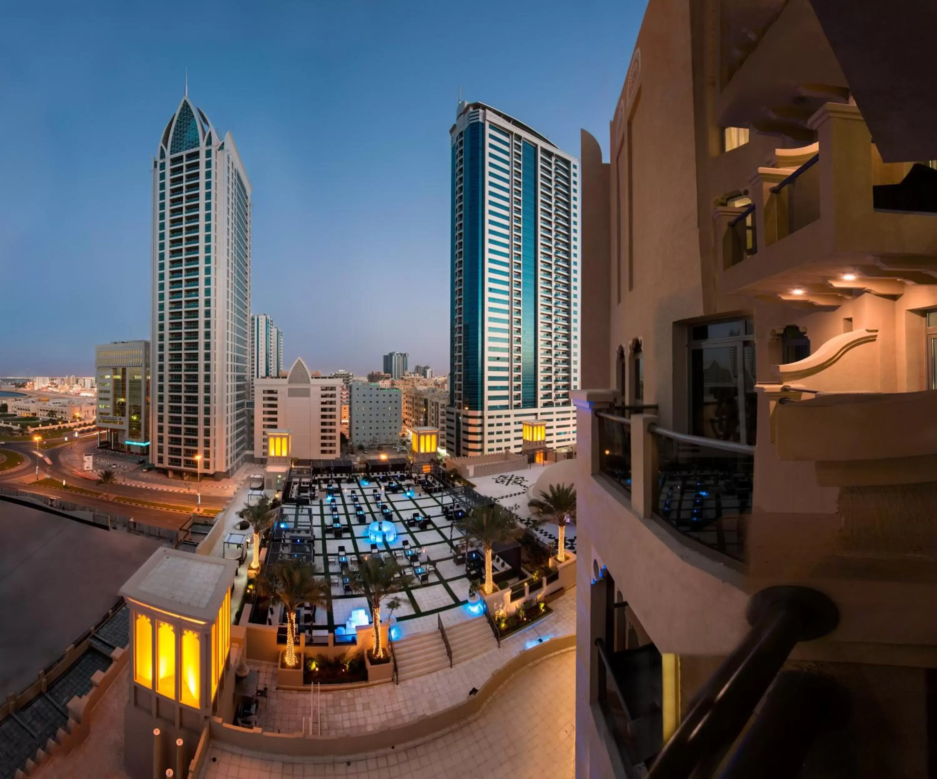 Bird's eye view in Bahi Ajman Palace Hotel