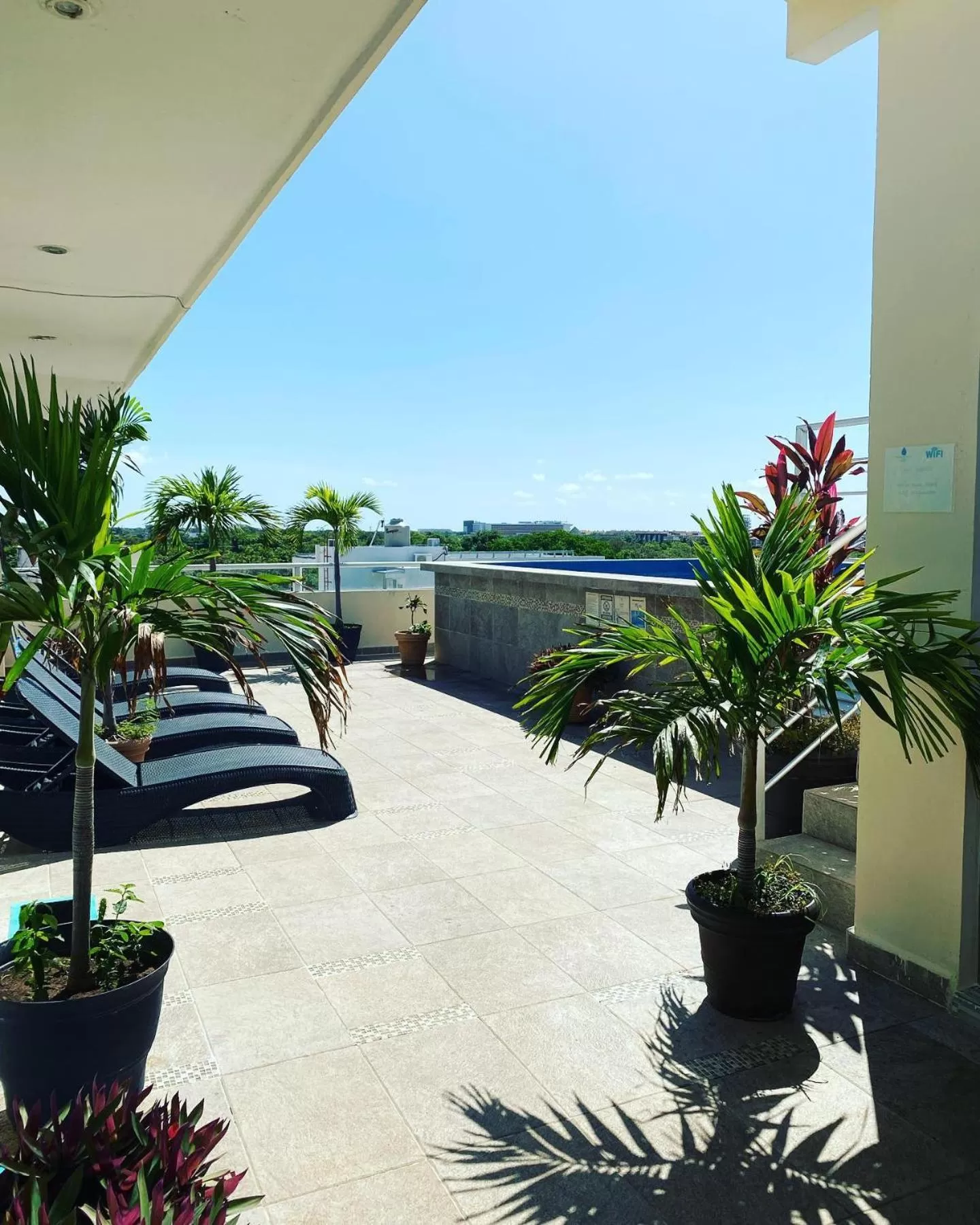 Patio in Hotel Punta Esmeralda Playa del Carmen
