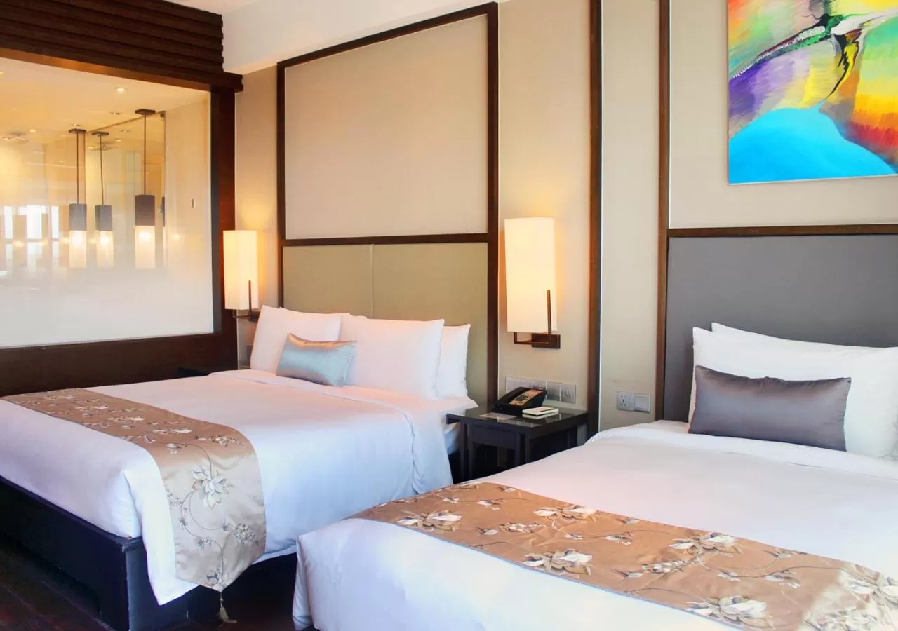 Bed in Himalayas Hotel Shanghai