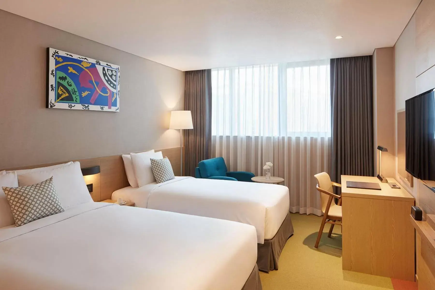 Bed in Howard Johnson by Wyndham Incheon Airport