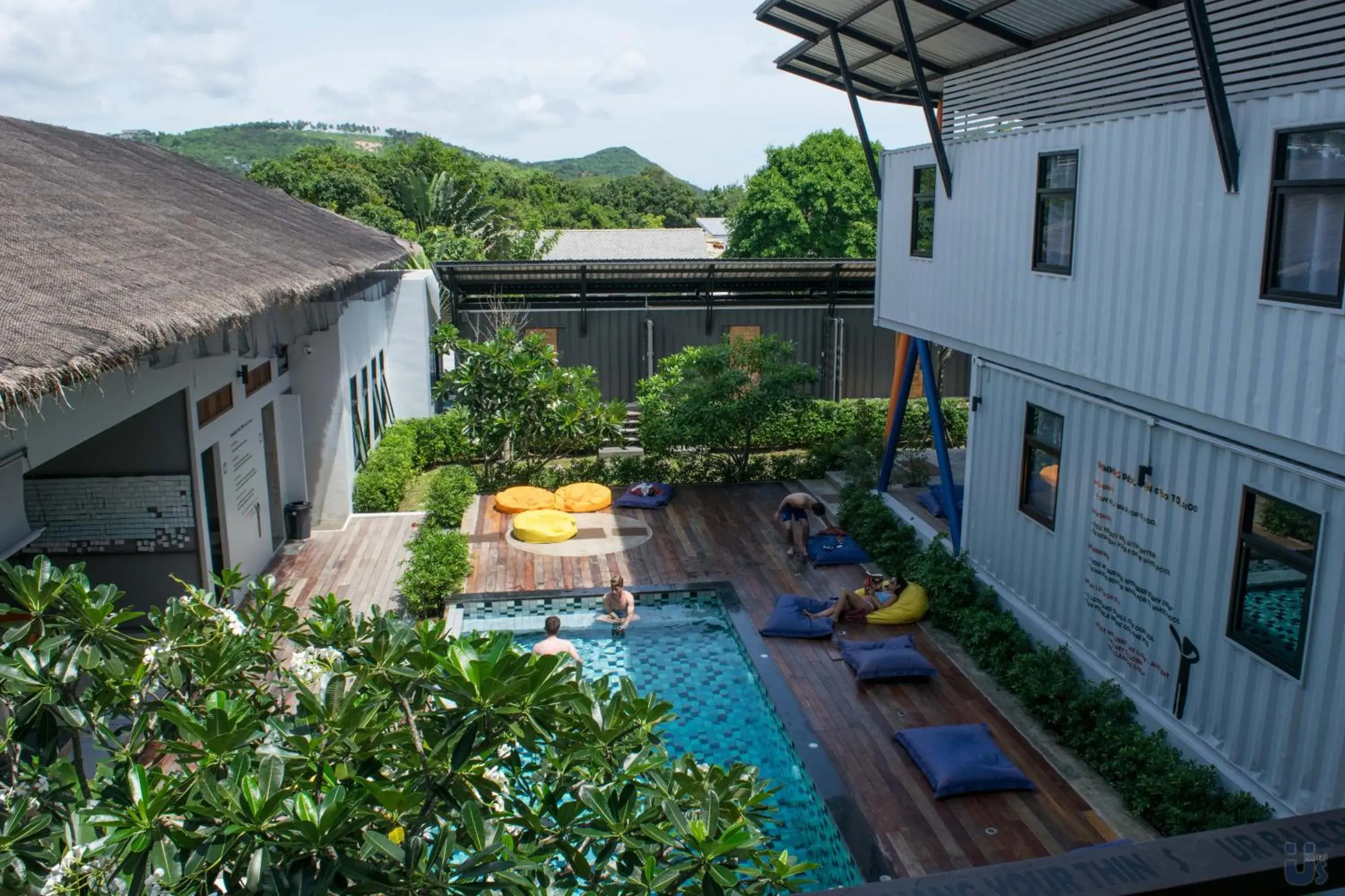 Pool View in Us Hostel