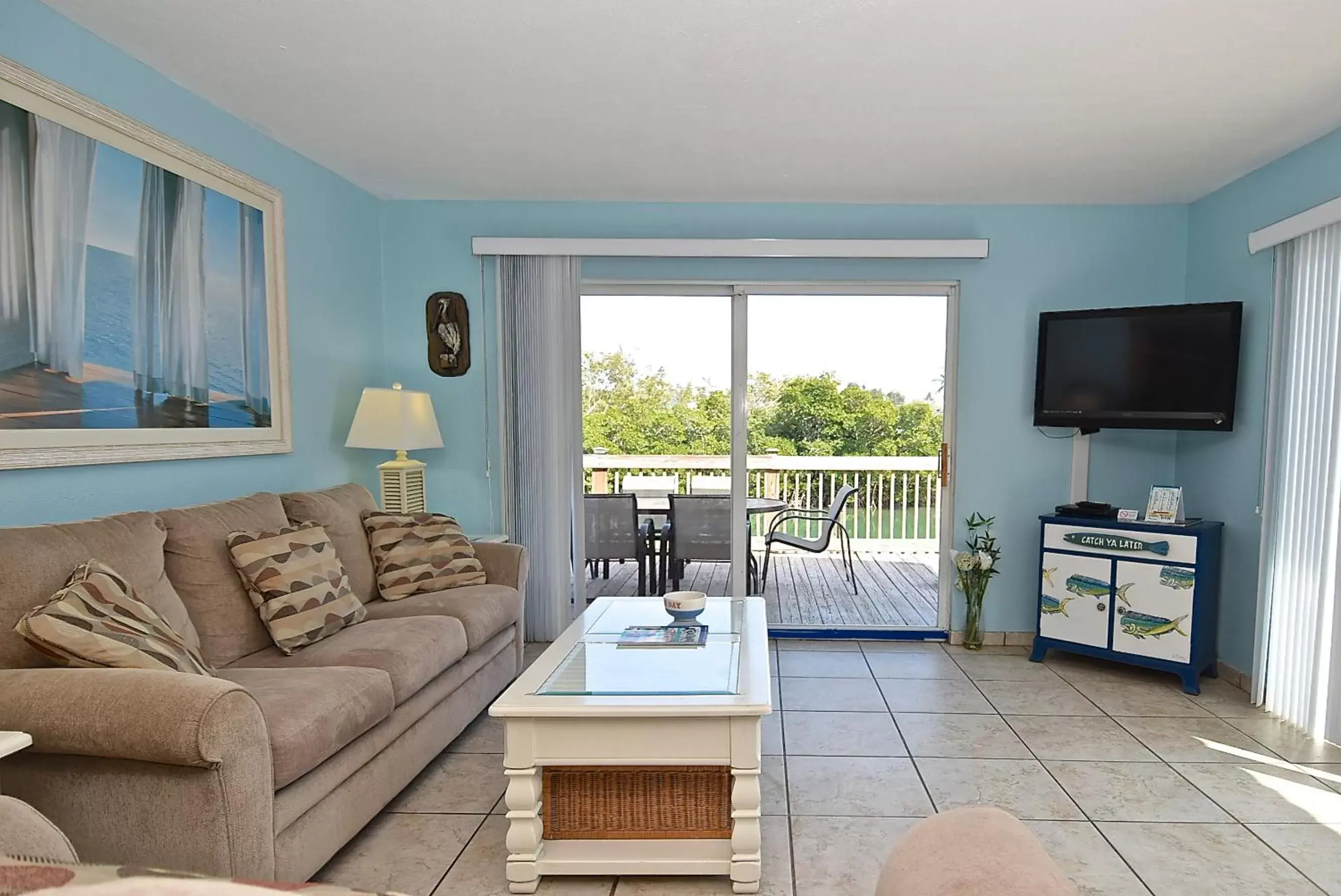 Seating Area in A Beach Retreat on Casey Key