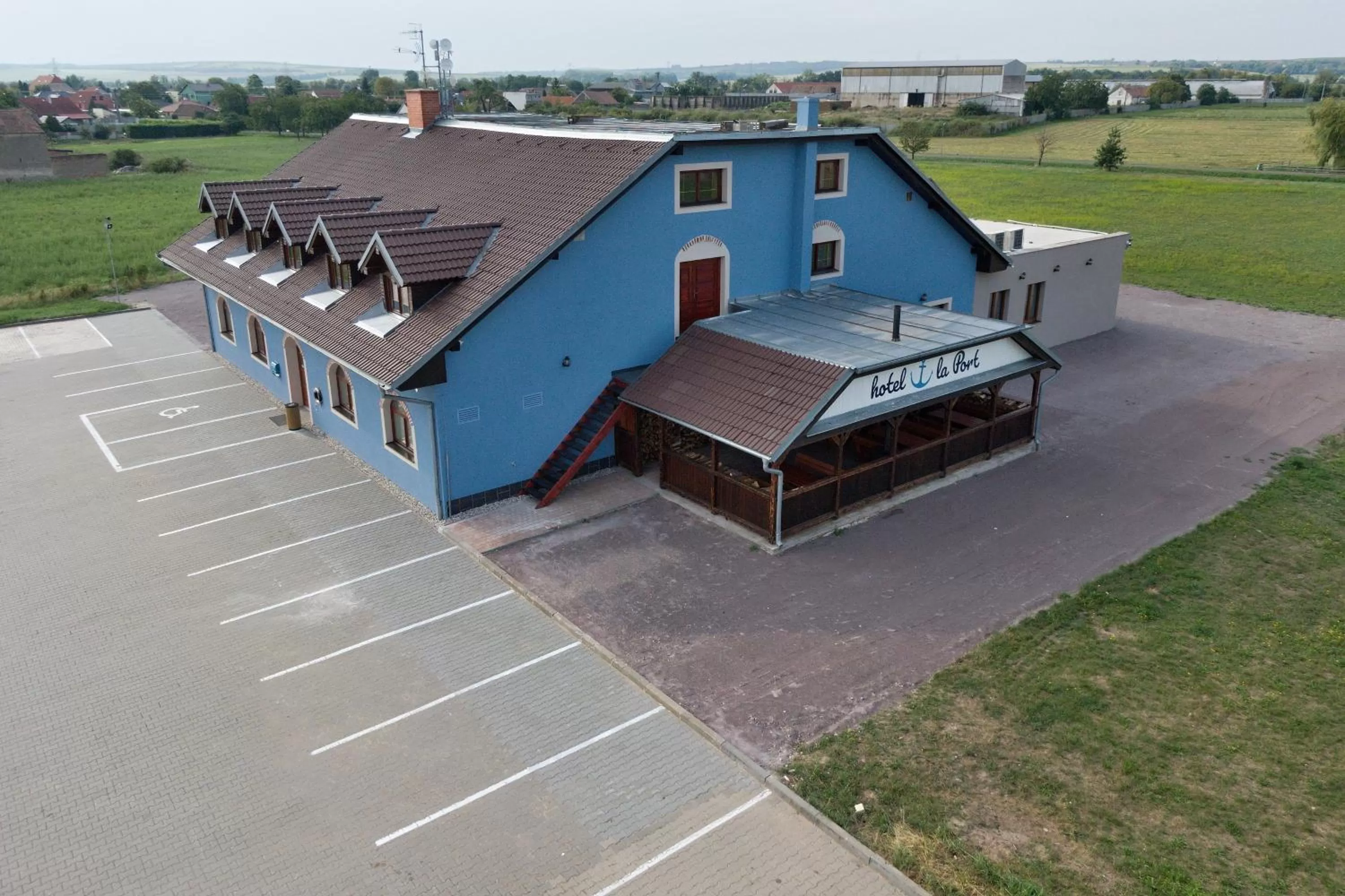 Bird's eye view in La Port