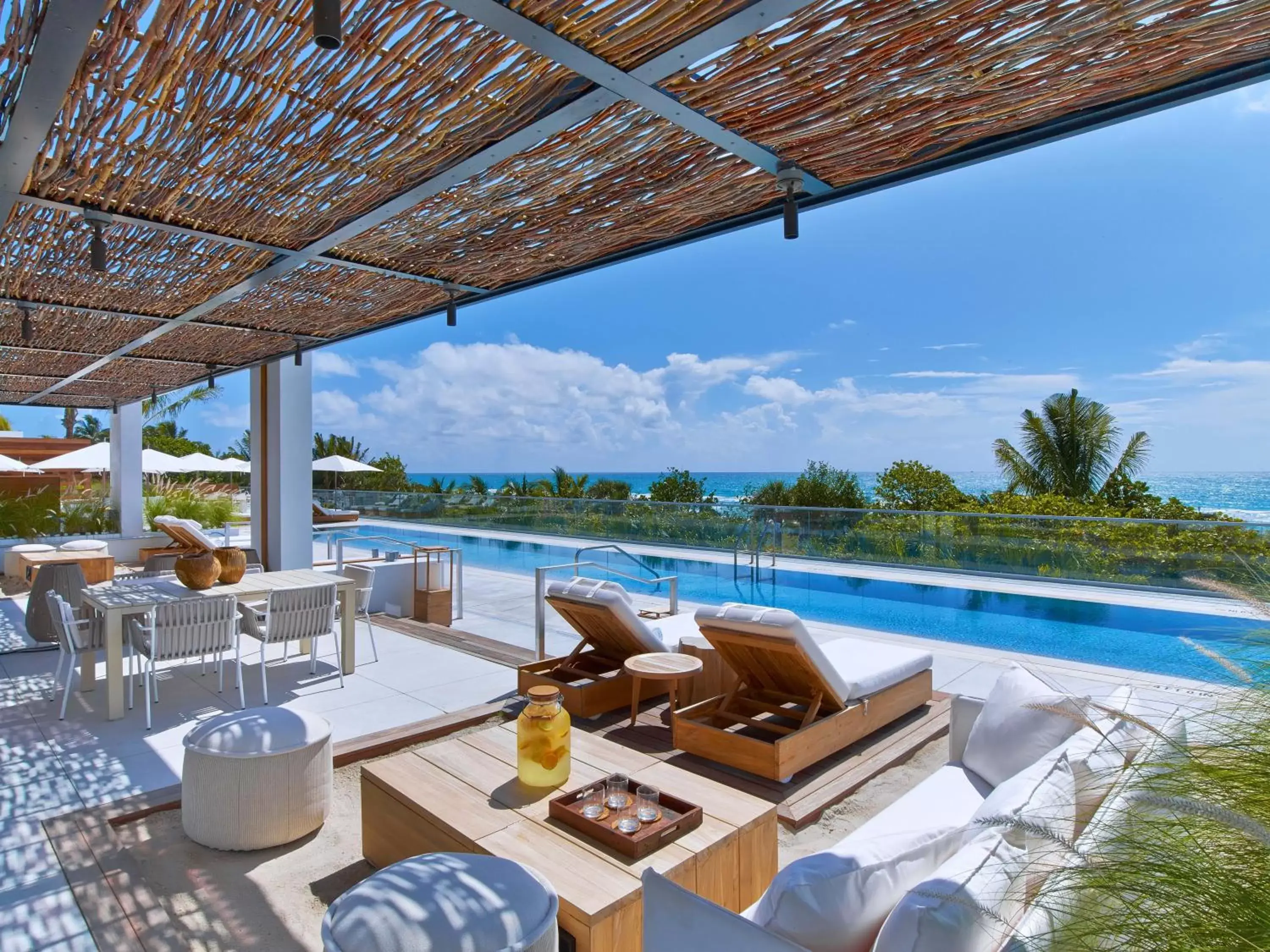 Pool view in 1 Hotel South Beach Pool view in 1 Hotel South Beach