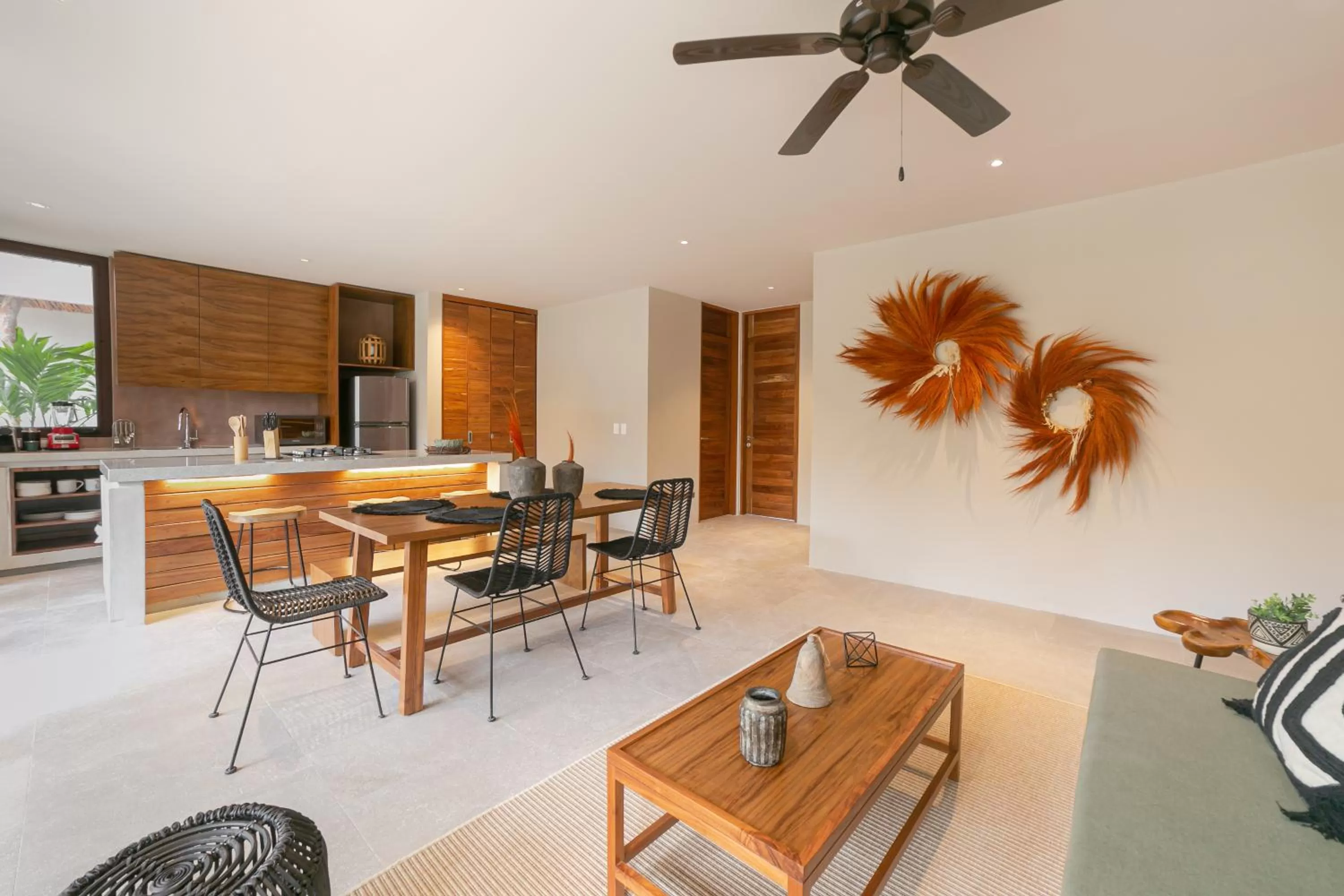 Living room in Zereno Tulum Beach Club Access