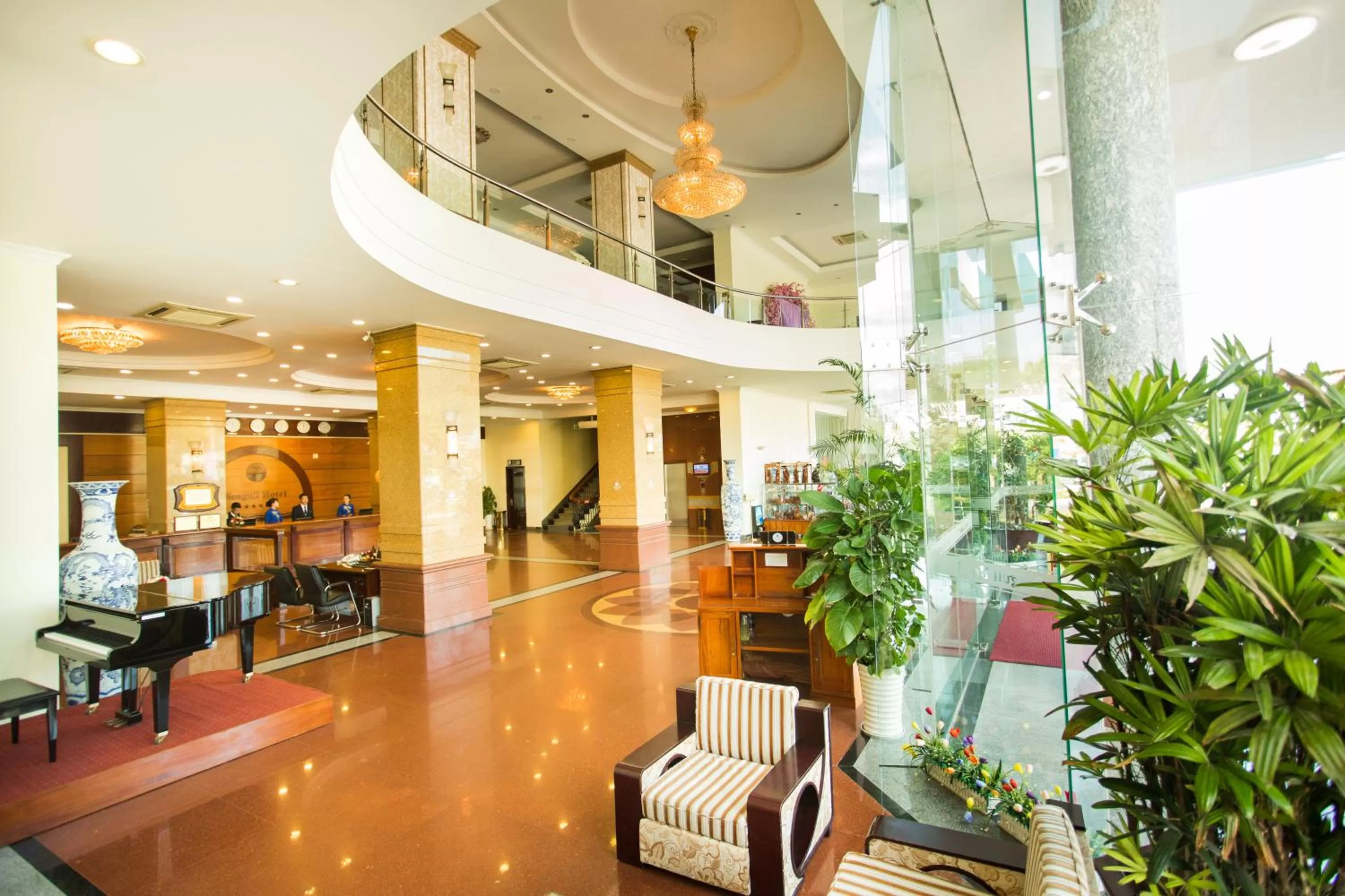 Lobby or reception in Seagull Hotel