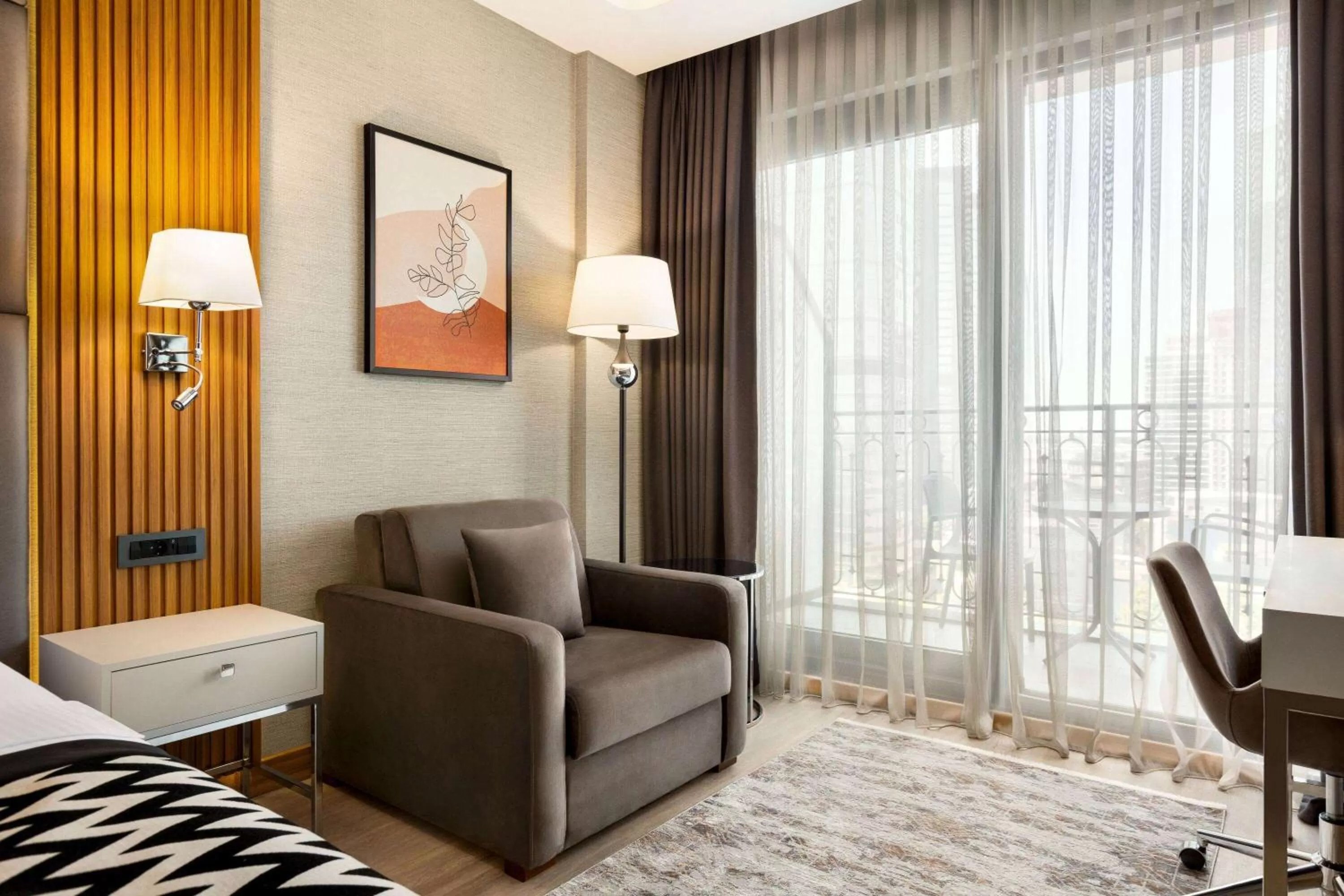 Photo of the whole room, Bed in Ramada Encore by Wyndham Istanbul Sisli