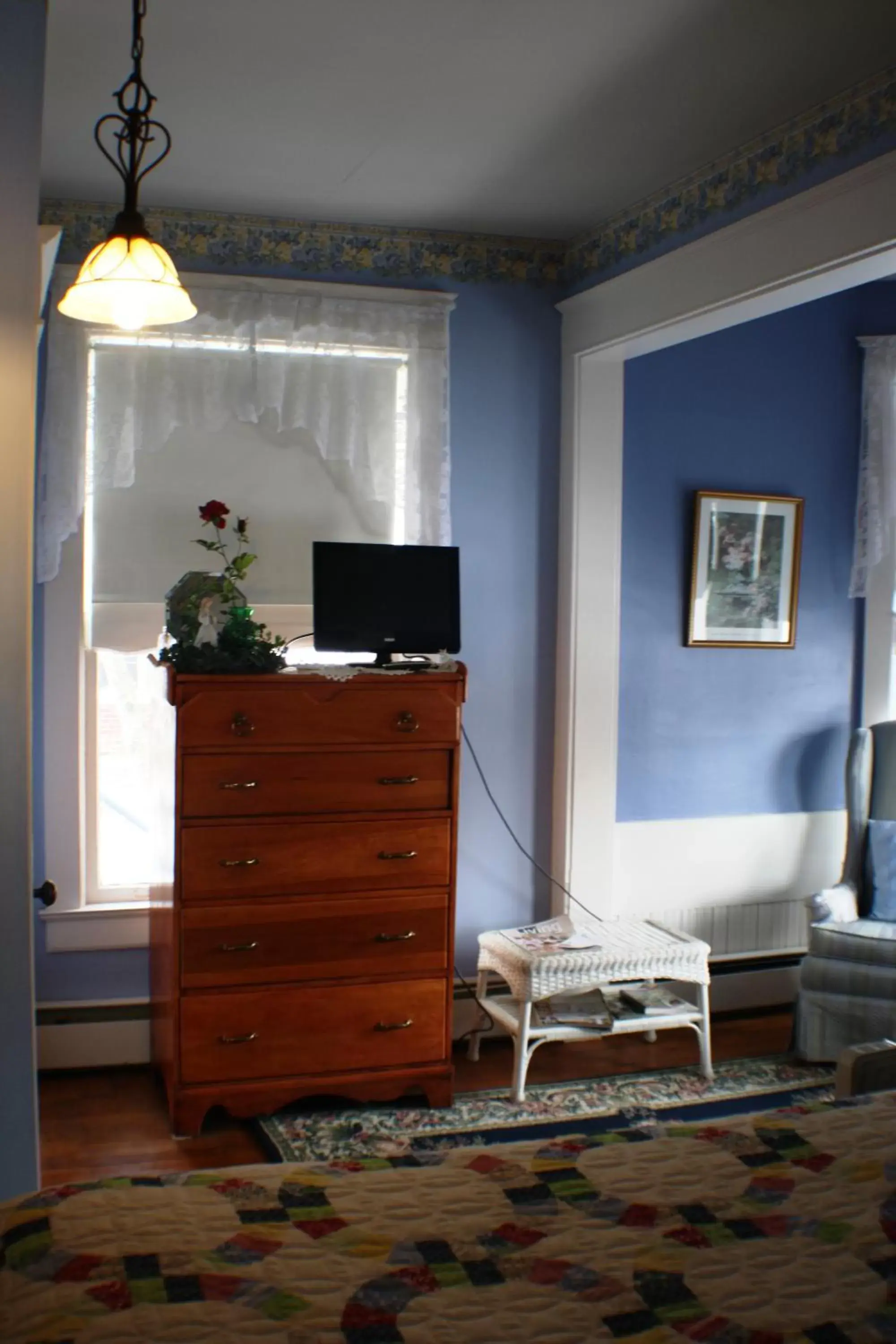 Decorative detail, TV/Entertainment Center in The White Birch Inn