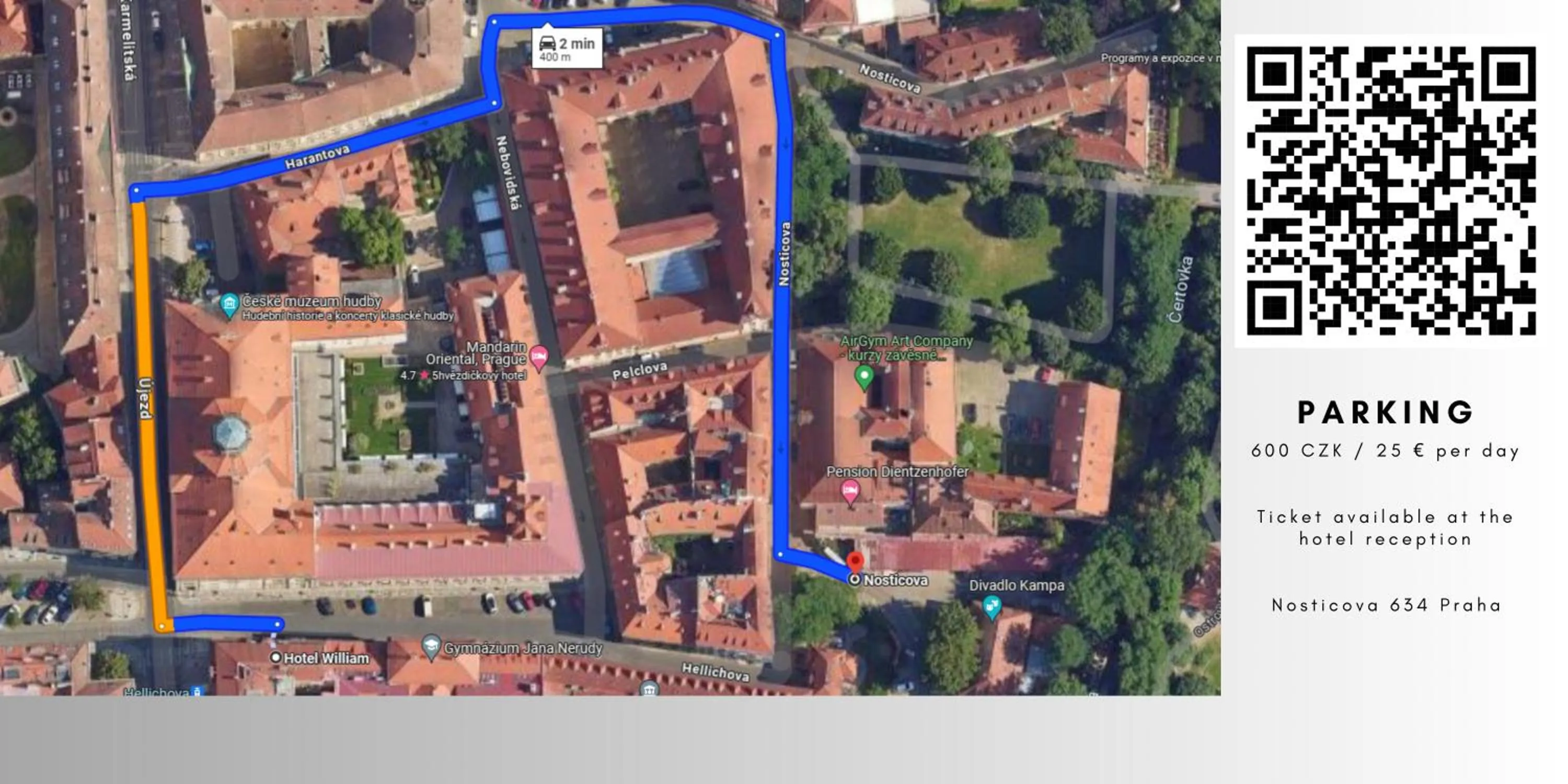 Parking in Hotel William