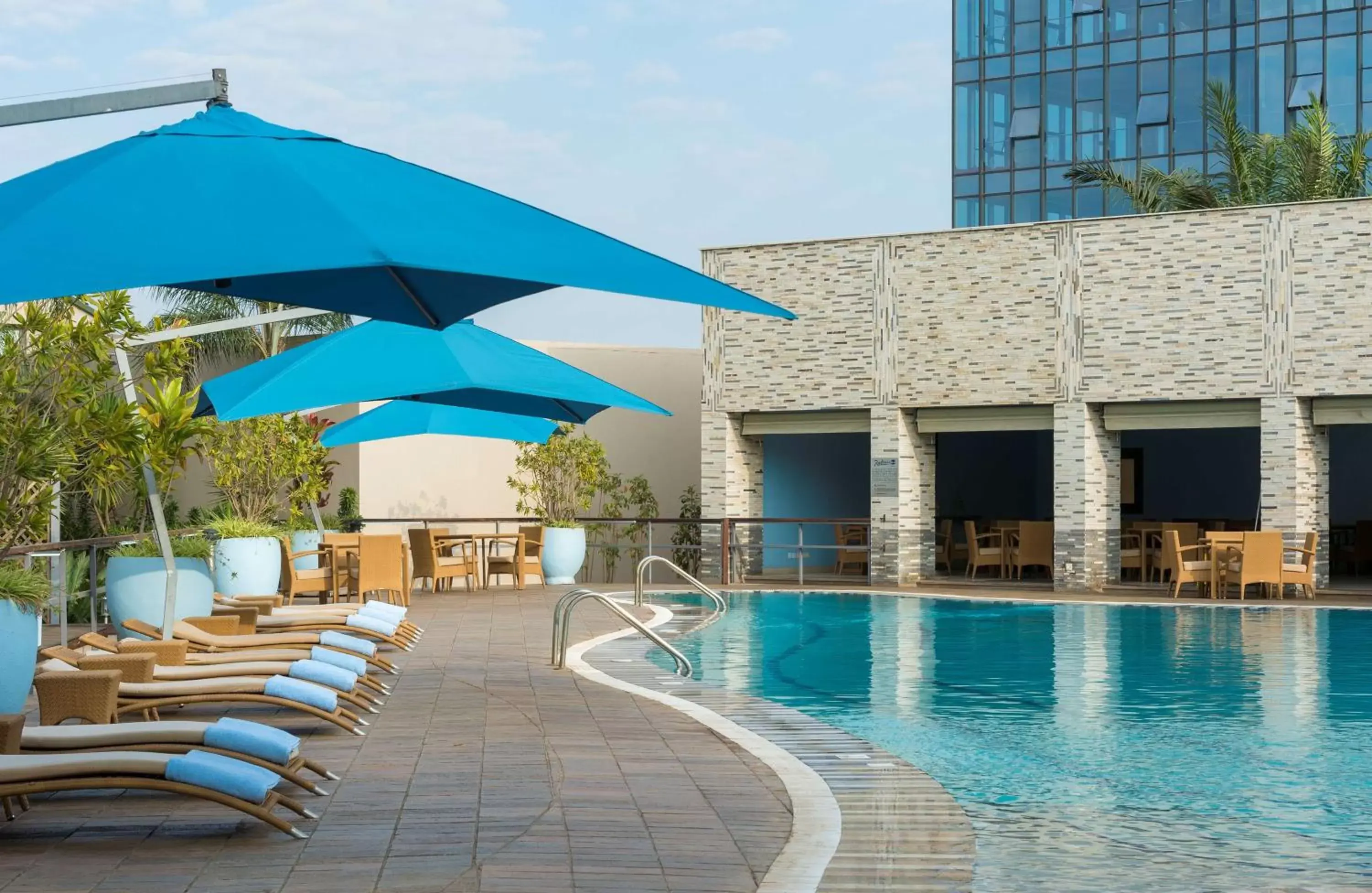 Pool view, Swimming Pool in Radisson Blu Hotel Lusaka