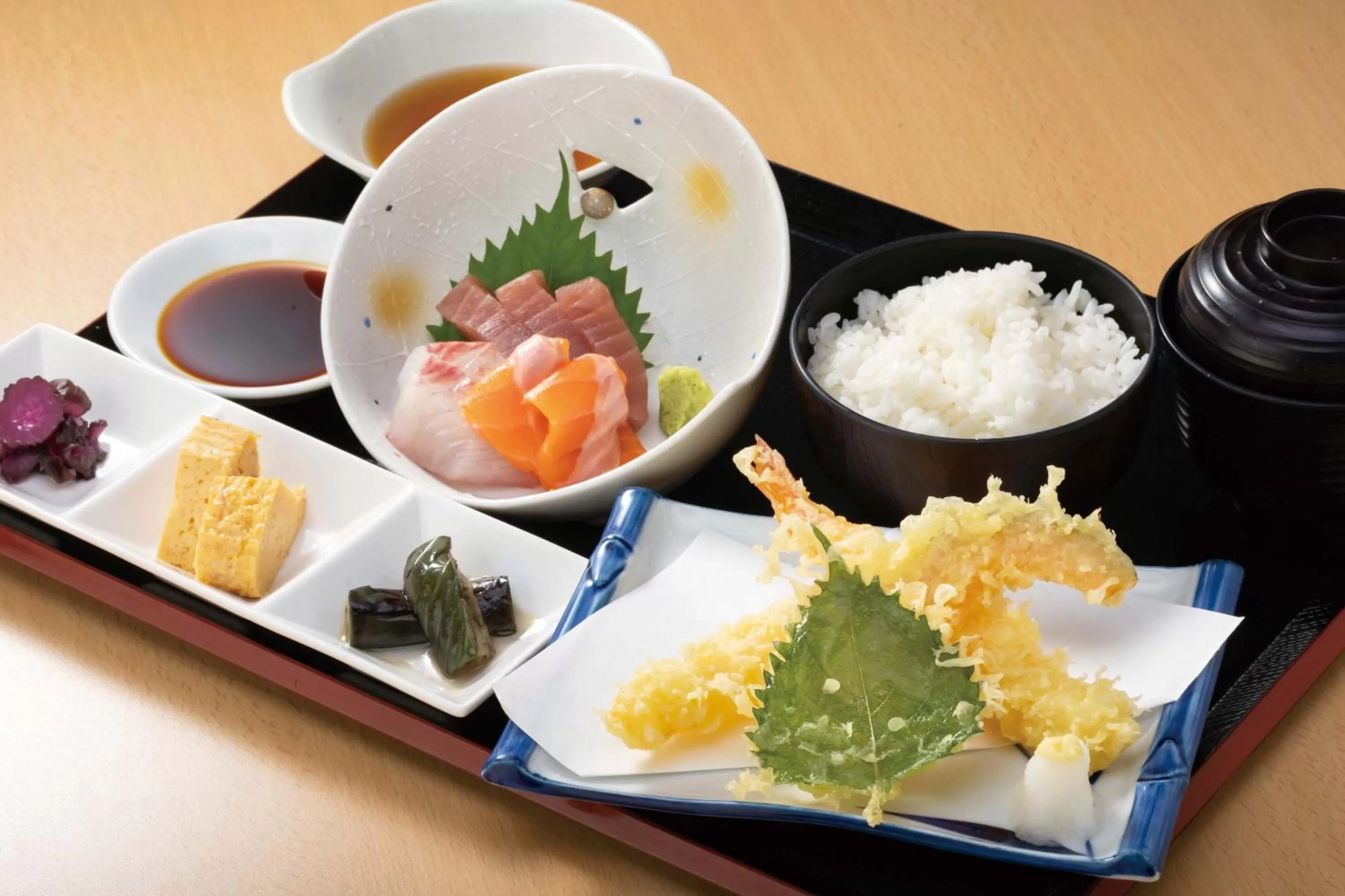 Food close-up in Henn na Hotel Kansai Airport