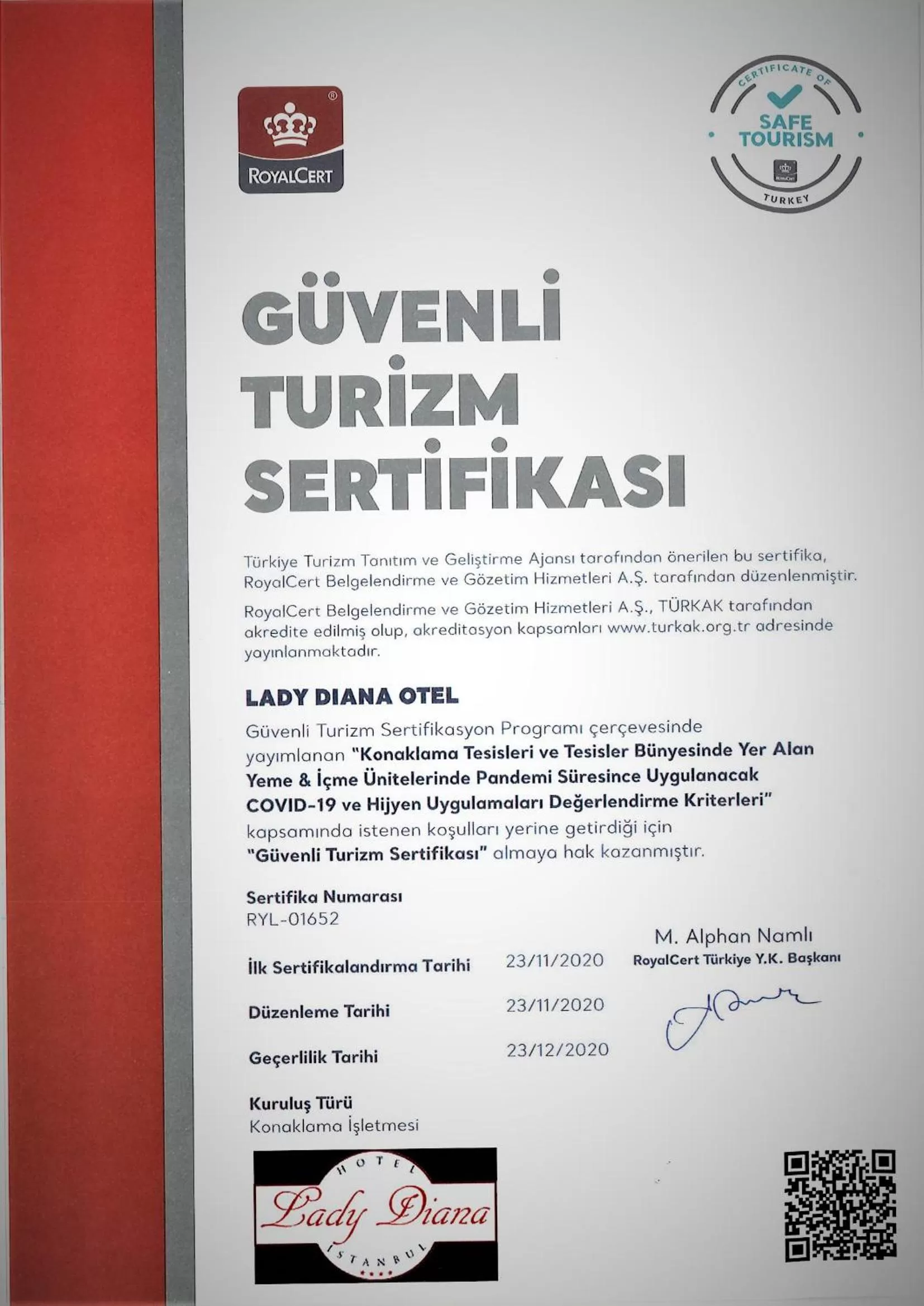 Property logo or sign in Lady Diana Hotel