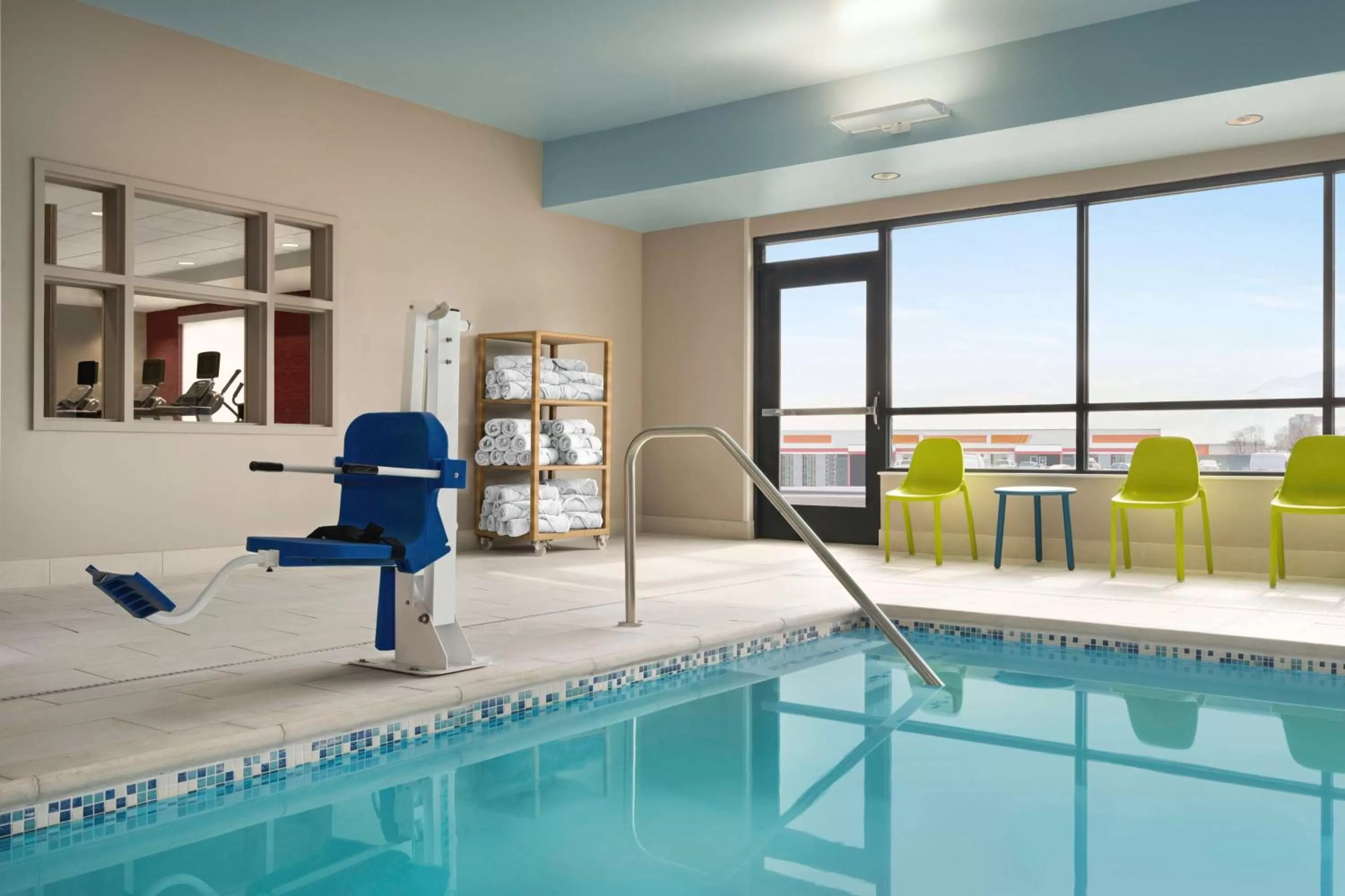 Pool view in Home2 Suites By Hilton Colorado Springs I-25 Central