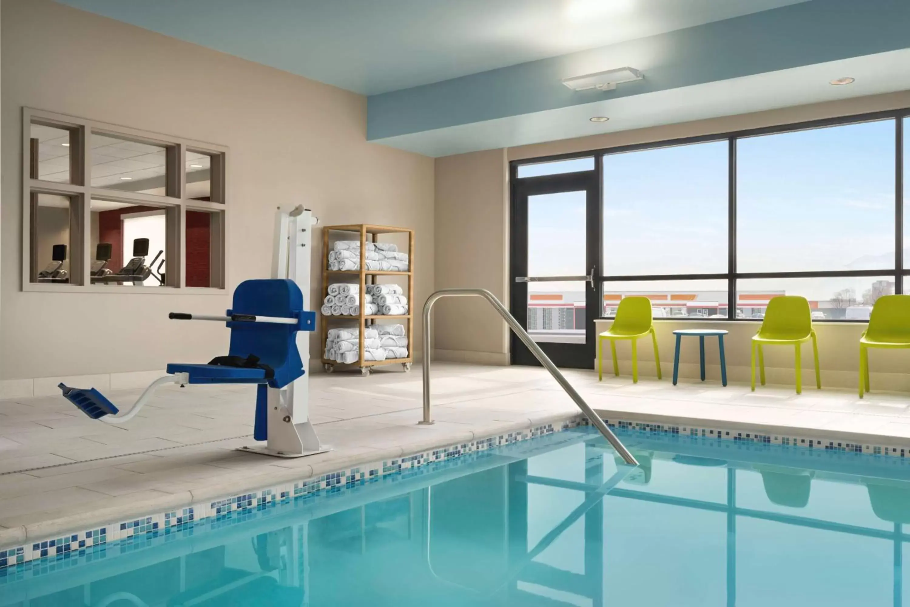Pool view, Swimming Pool in Home2 Suites By Hilton Colorado Springs I-25 Central