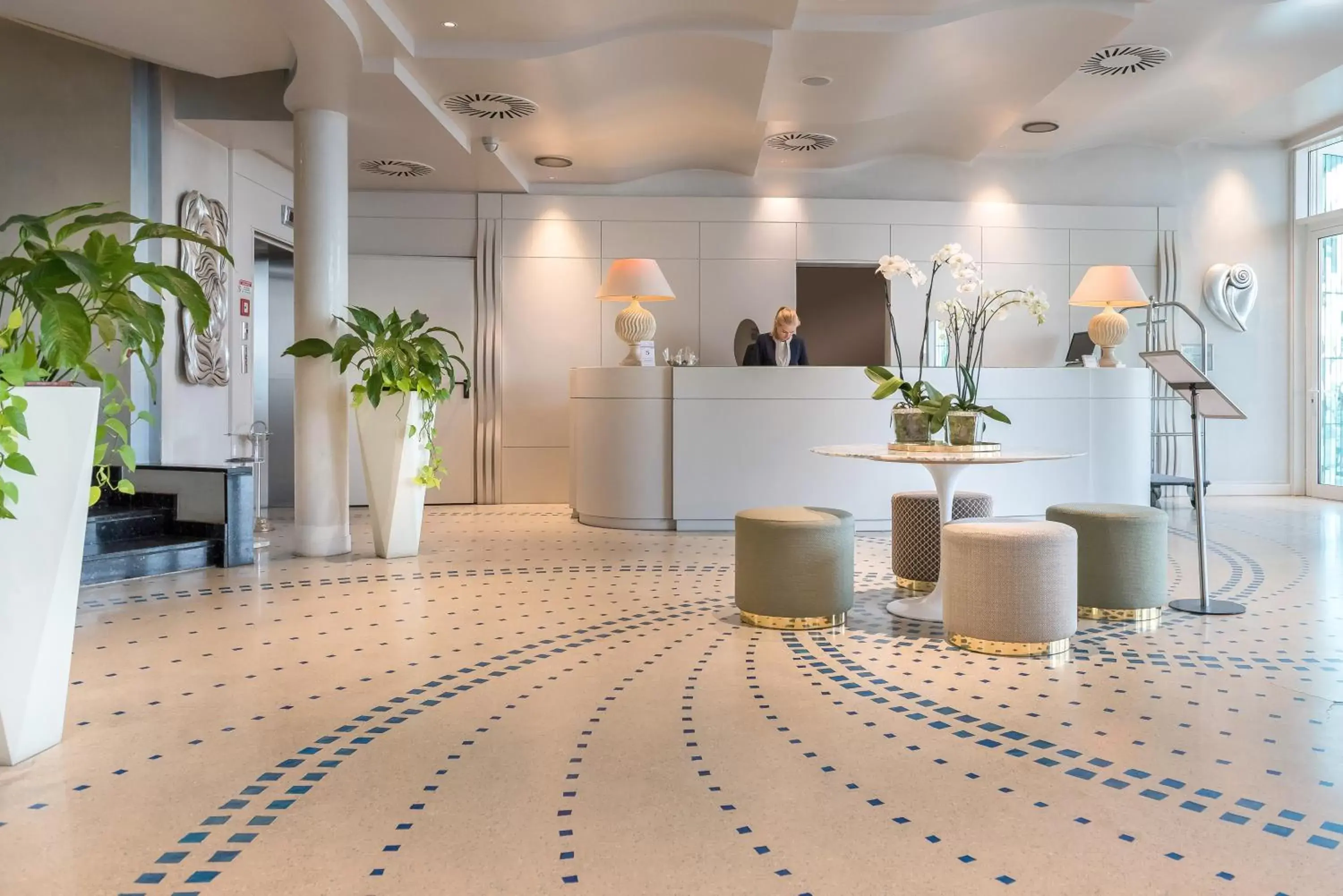 Lobby or reception in Savoia Hotel Rimini