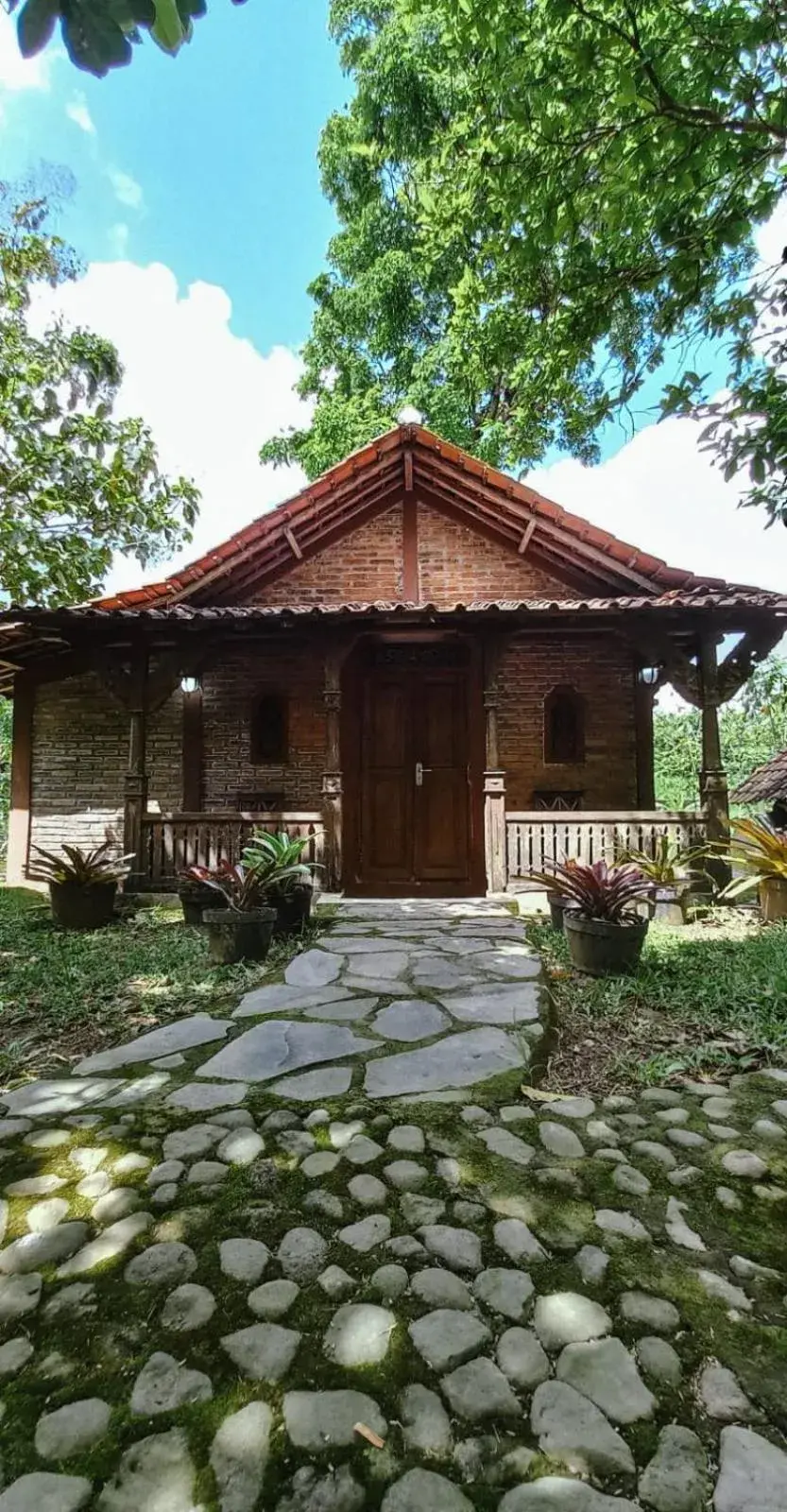 Patio, Property Building in Hills Joglo Villa