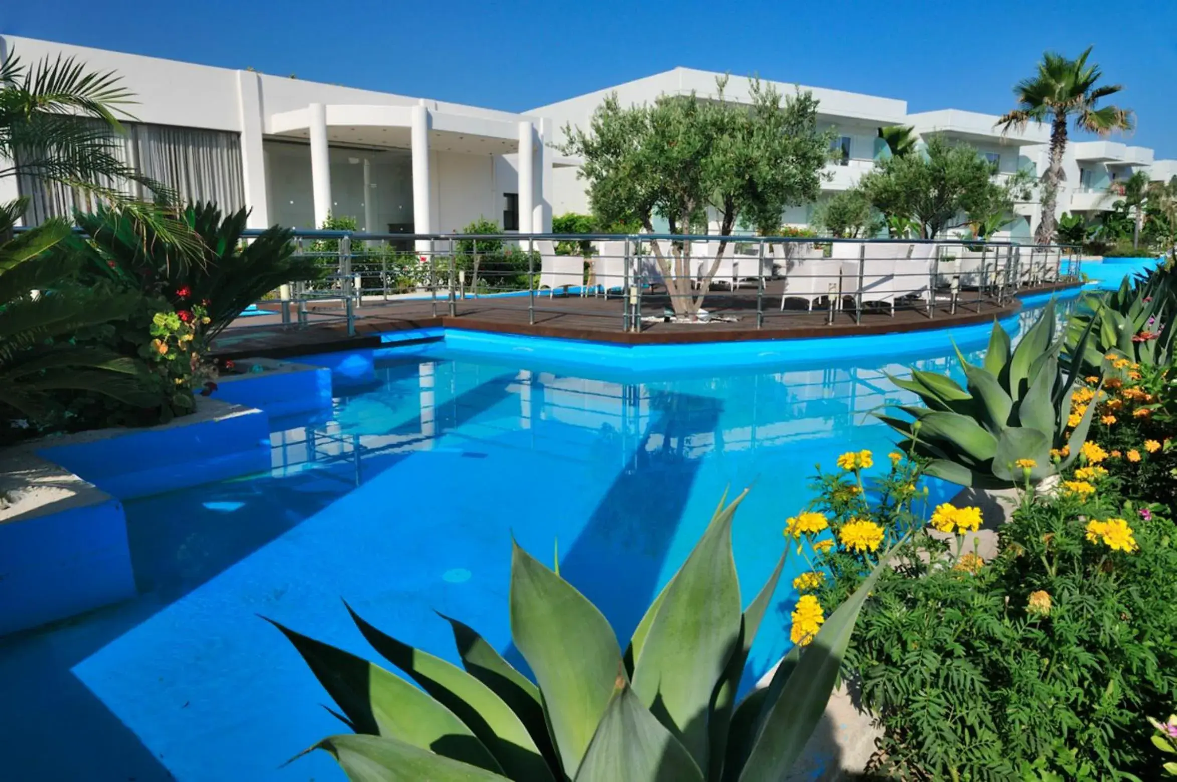 Communal lounge/ TV room, Swimming Pool in Afandou Bay Resort Suites