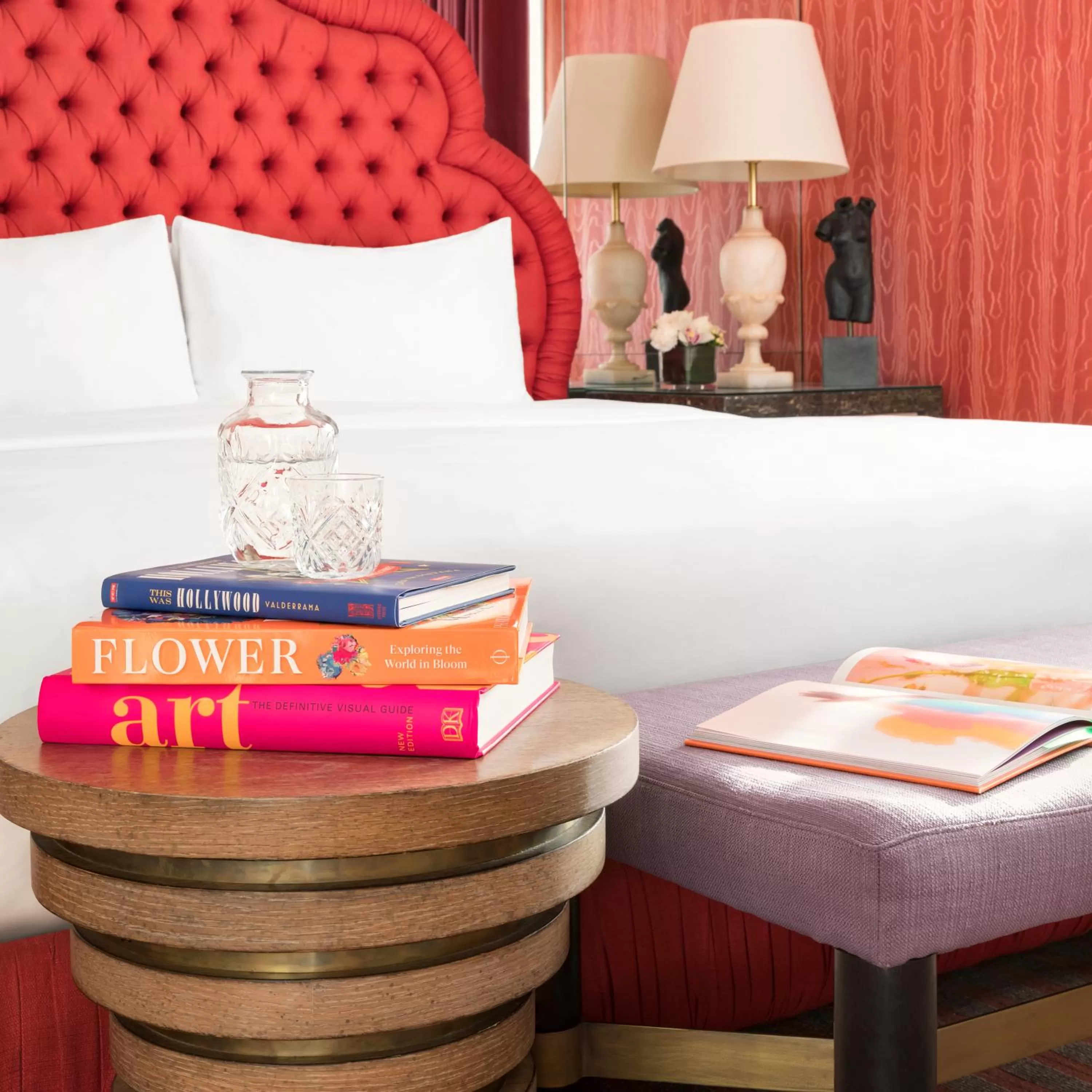 Decorative detail, Bed in Maison 140 Beverly Hills