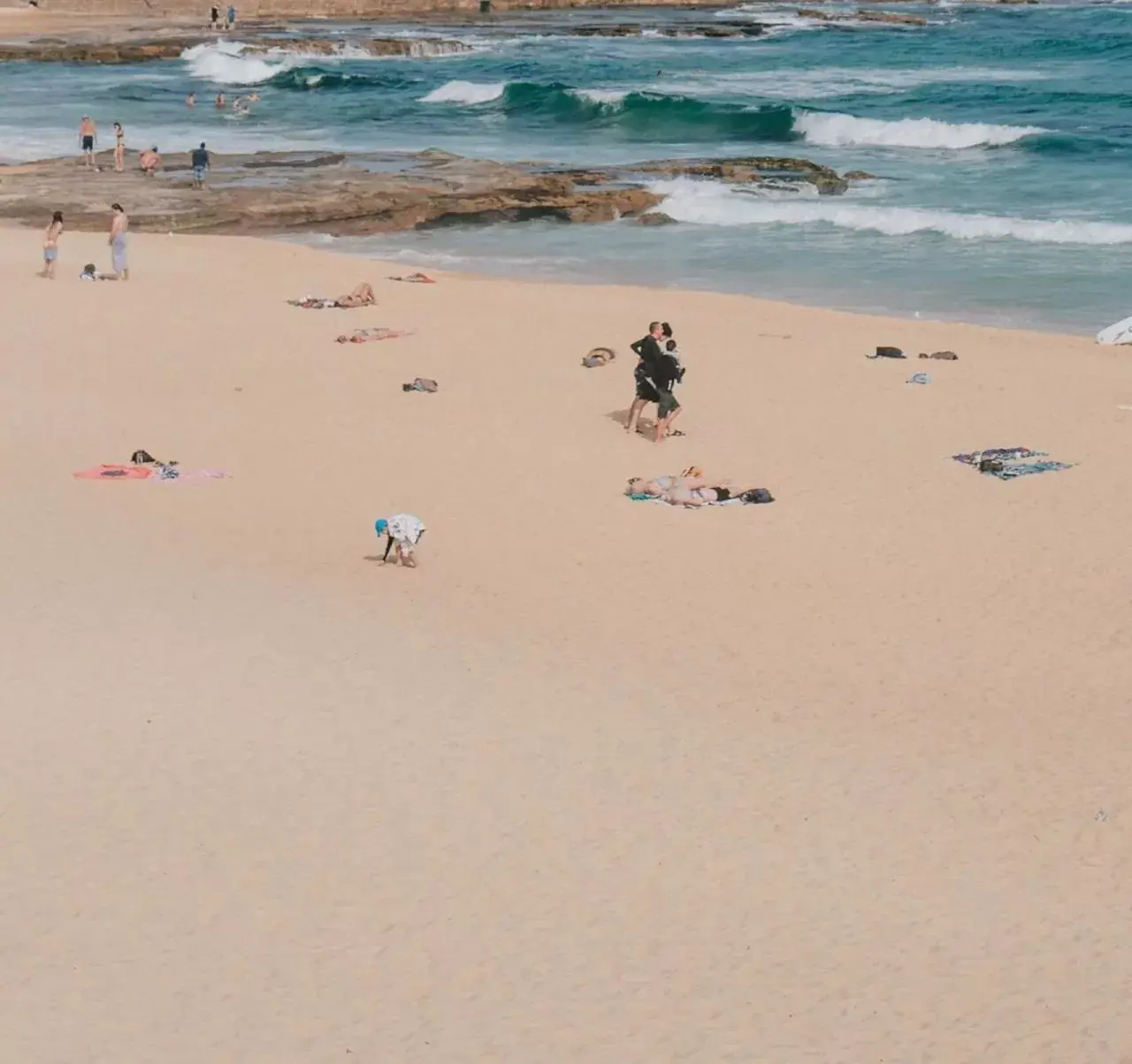 People, Beach in Novotel Newcastle Beach