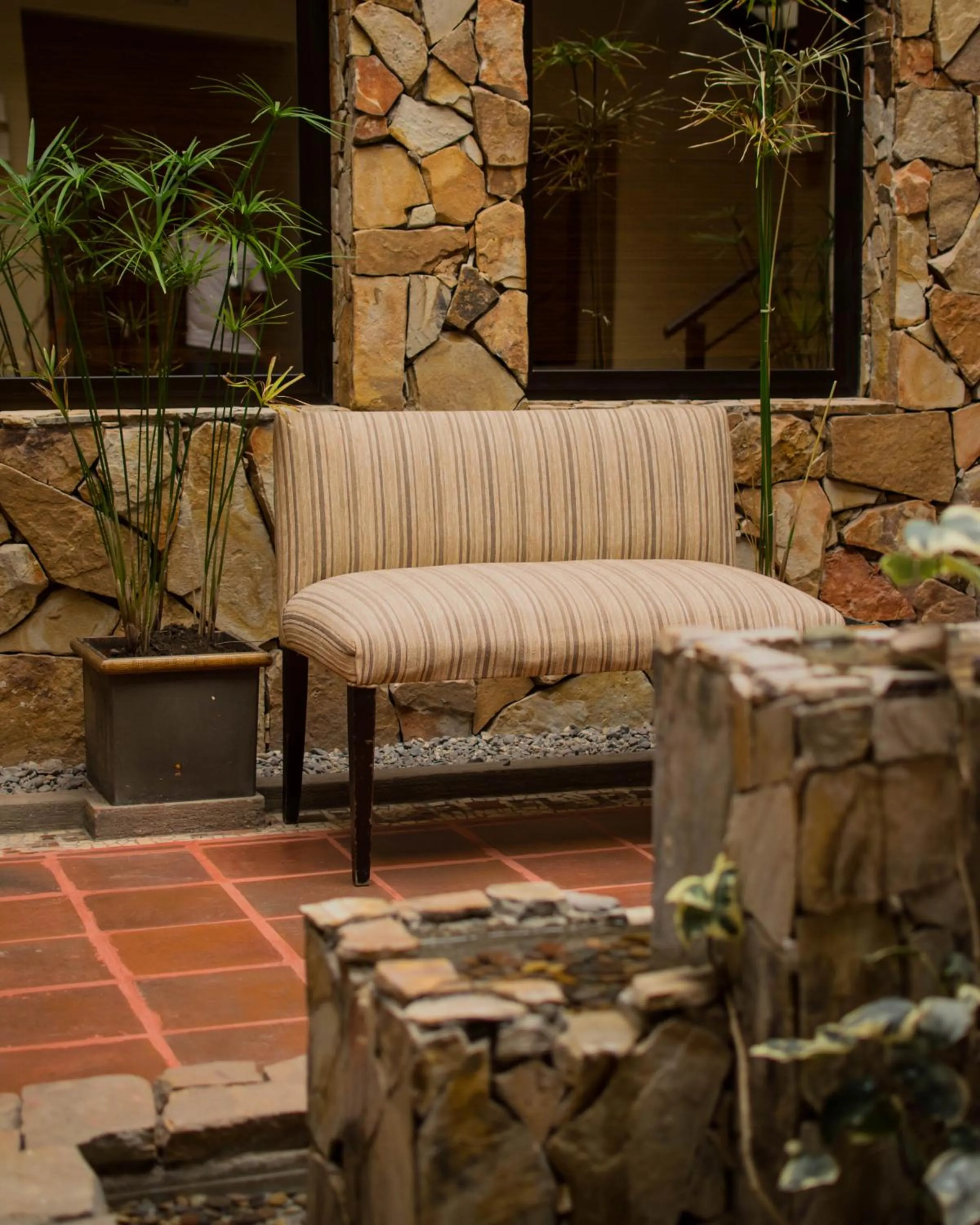 Inner courtyard view in Hotel Inkai