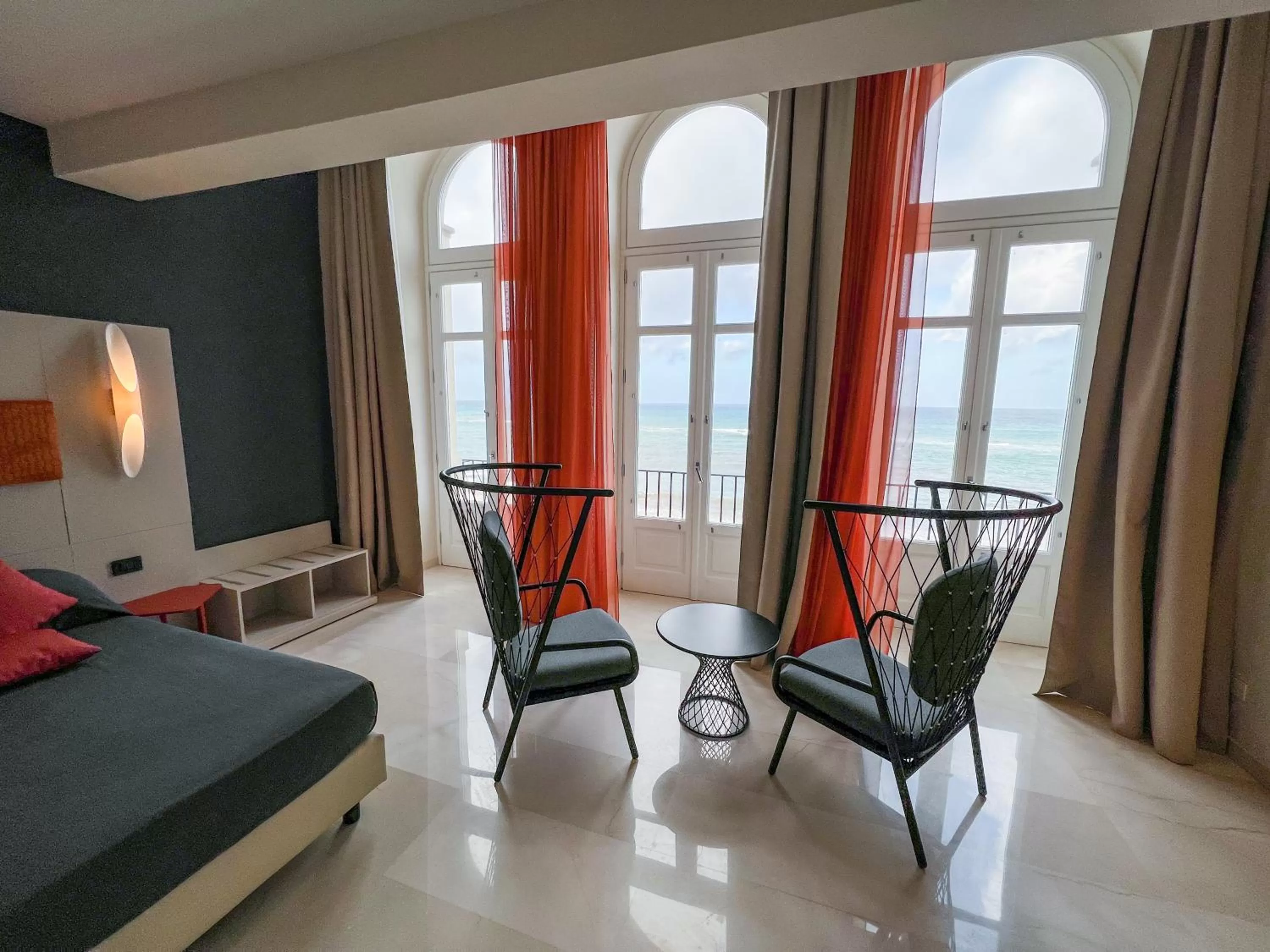 View (from property/room), Bed in Central Gallery Rooms- Palazzo D'Ali' Staiti XIX