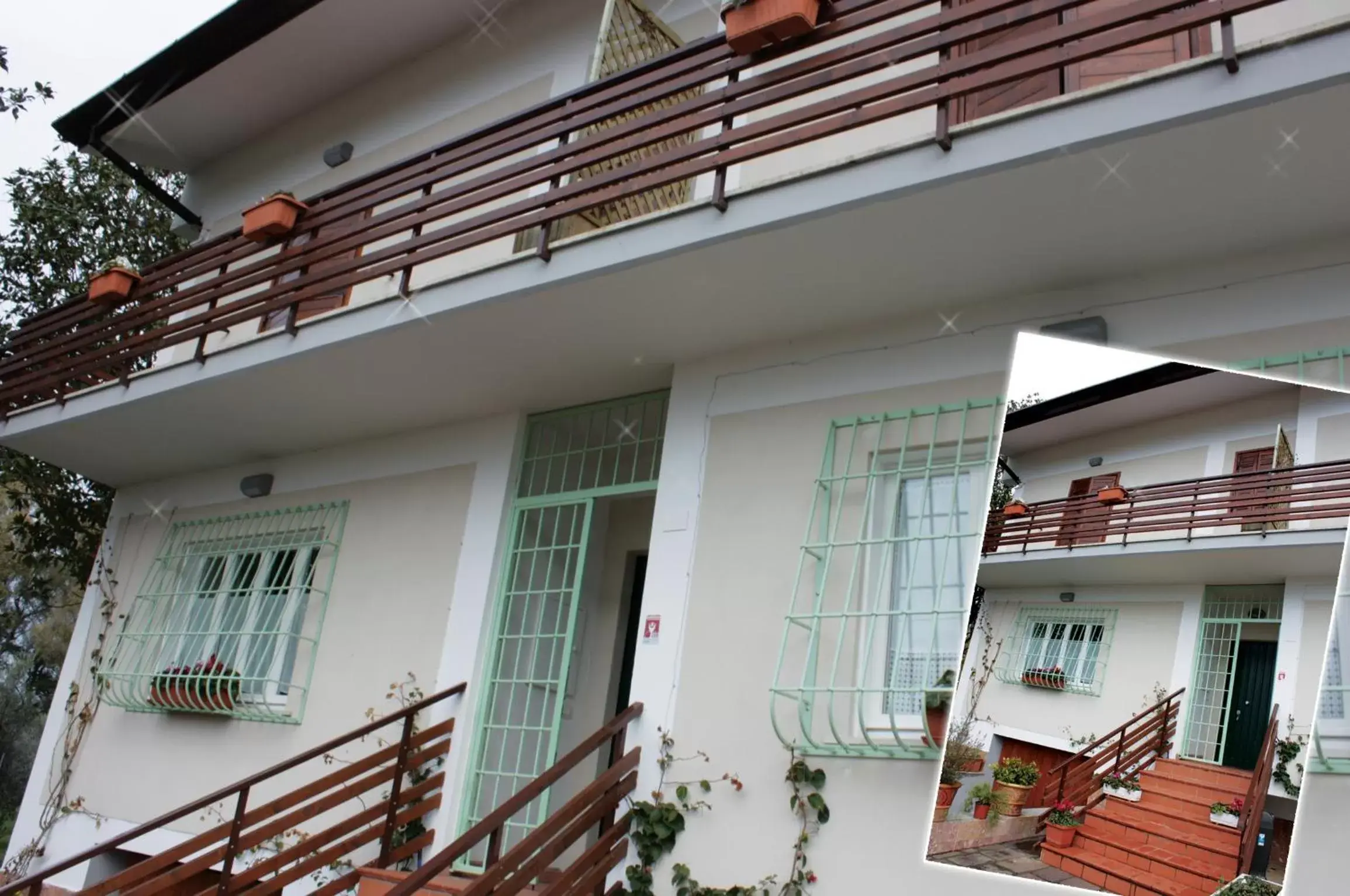 Facade/entrance, Balcony/Terrace in Oasi di Francesca B&B