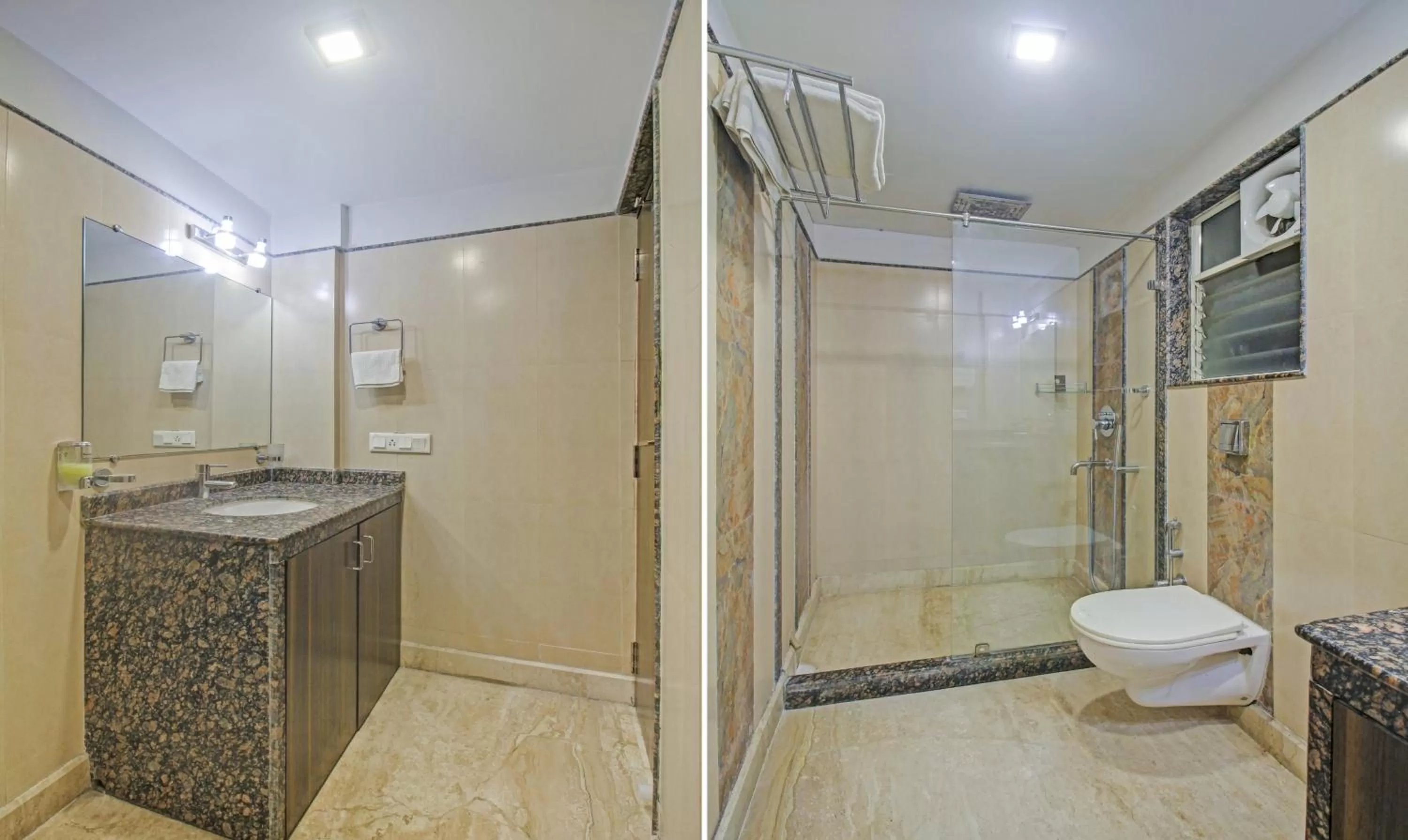 Bathroom in Treebo Sreema Saltlake Near City Centre Mall